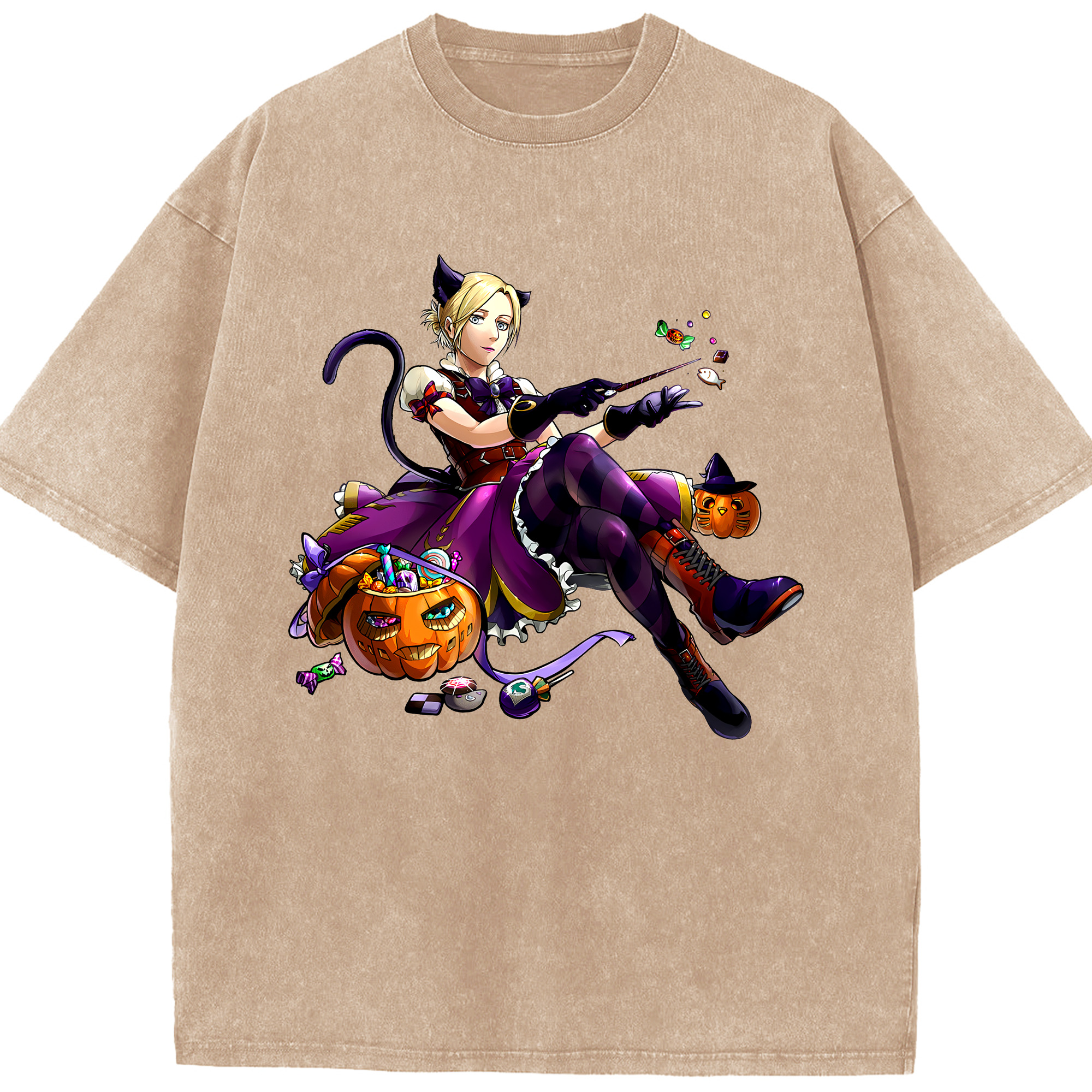 （画像用） 進撃の巨人 アニ・レオンハート Attack on Titan Annie Leonhart 綿100% ヴィンテージ風 半袖Tシャツ（フロントプリント）