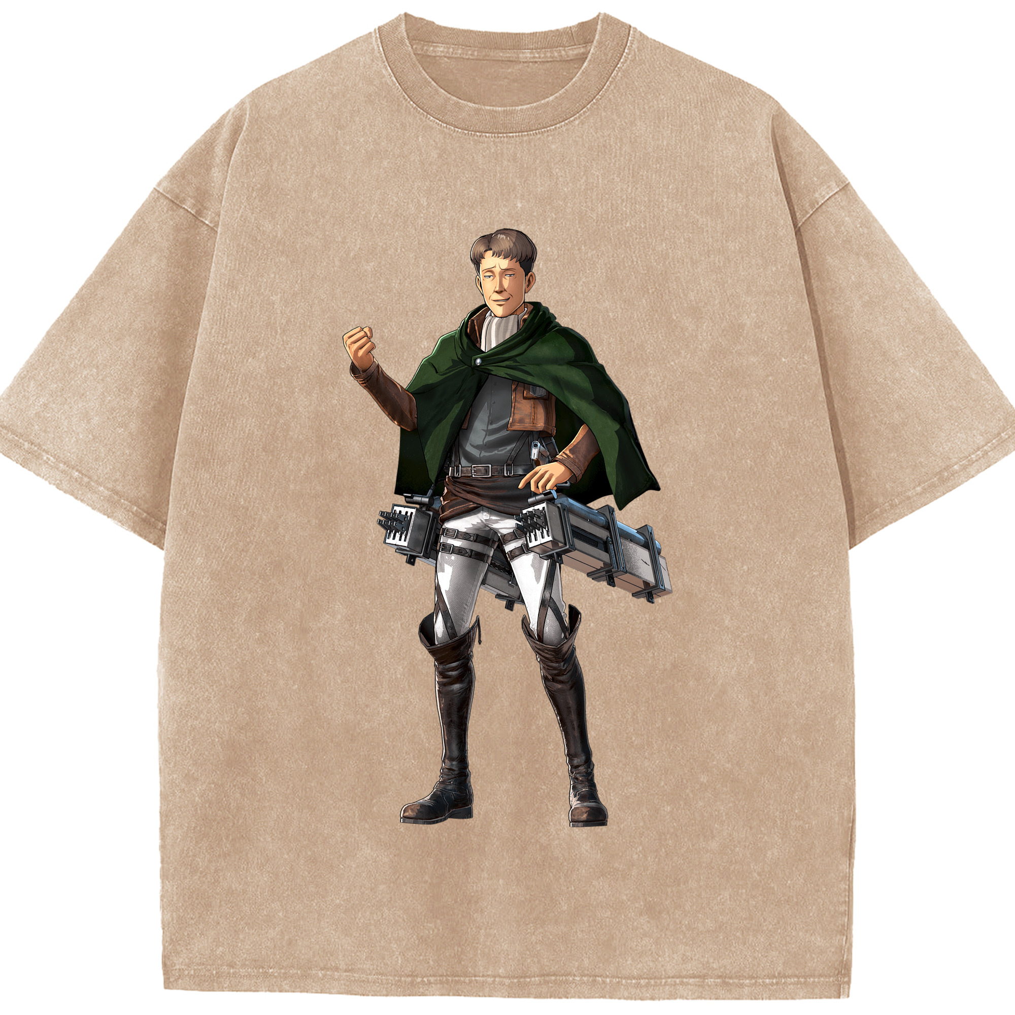 （画像用） 進撃の巨人 Attack on Titan 綿100% ヴィンテージ風 半袖Tシャツ（フロントプリント）