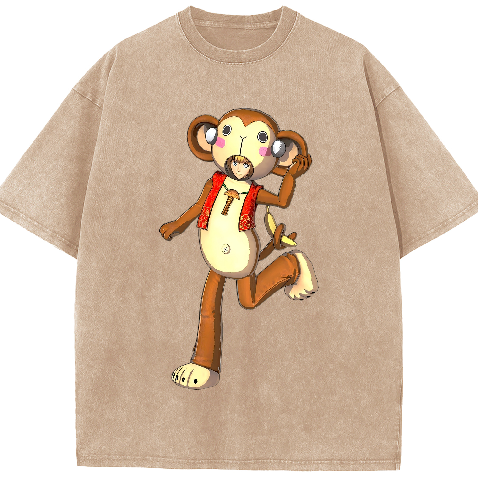 （画像用） 進撃の巨人 アルミン·アルレルト Attack on Titan Armin Arlert 綿100% ヴィンテージ風 半袖Tシャツ（フロントプリント）