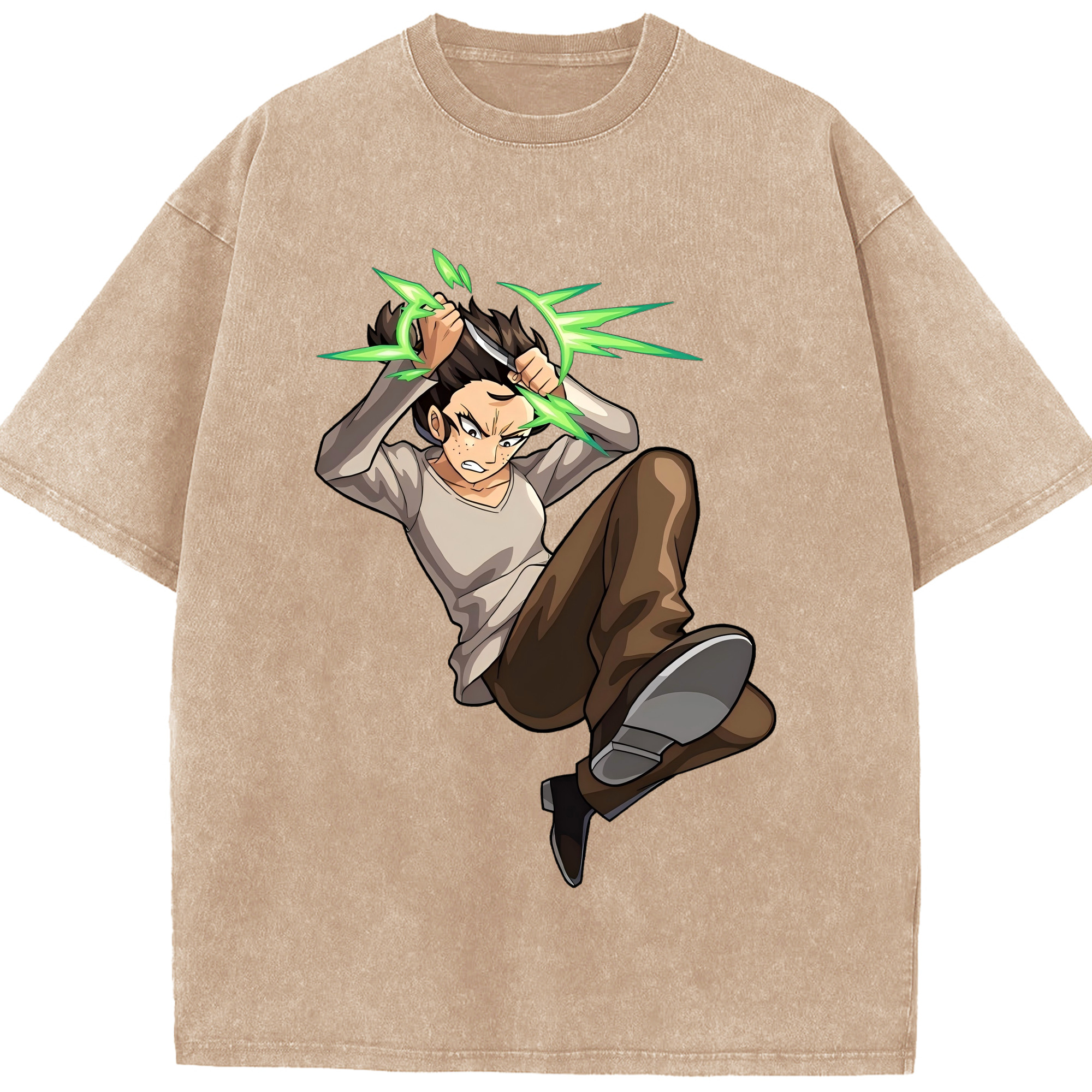 （画像用） 進撃の巨人 Attack on Titan 綿100% ヴィンテージ風 半袖Tシャツ（フロントプリント）