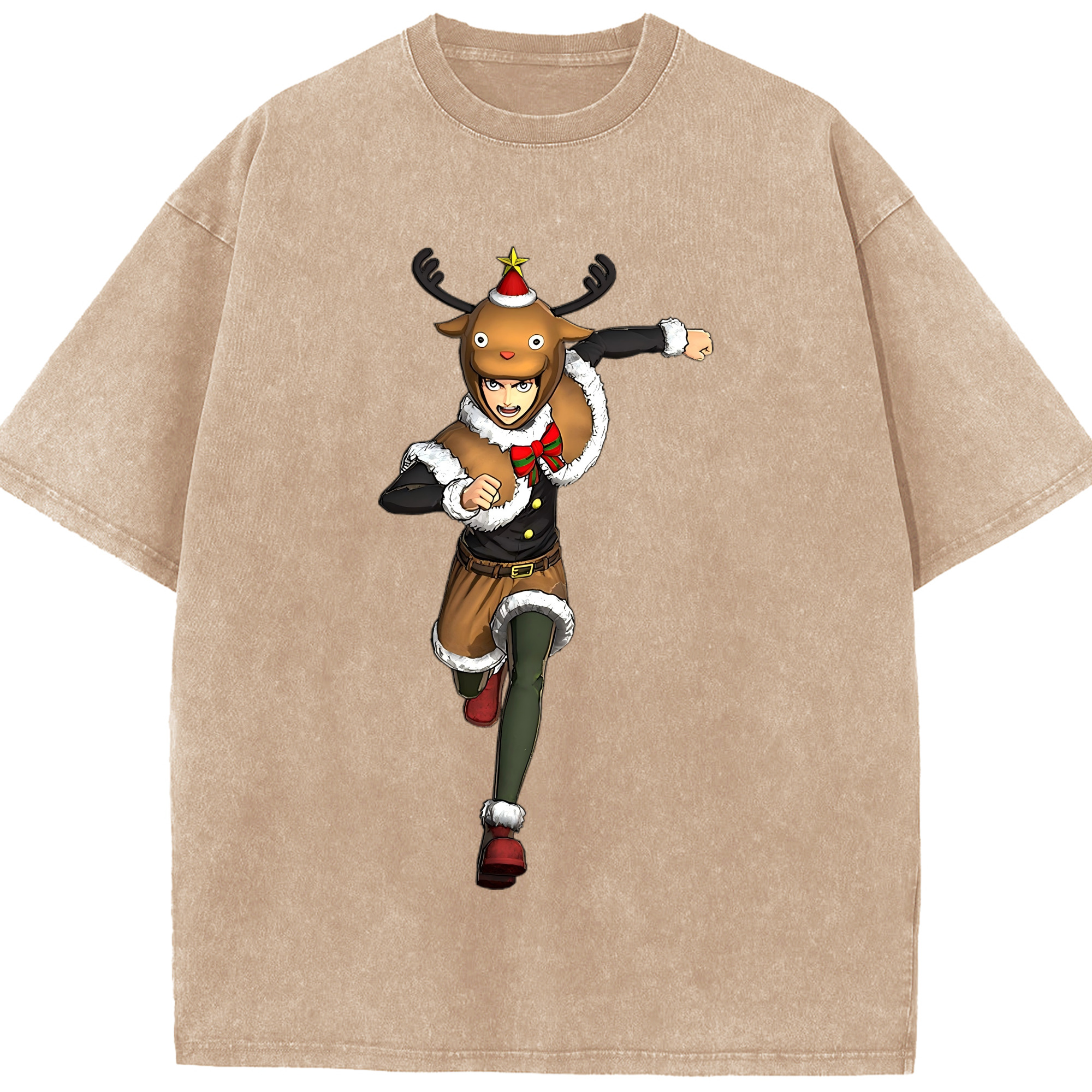 （画像用） 進撃の巨人 エレン･イェーガー Attack on Titan Eren Jäger 綿100% ヴィンテージ風 半袖Tシャツ（フロントプリント）