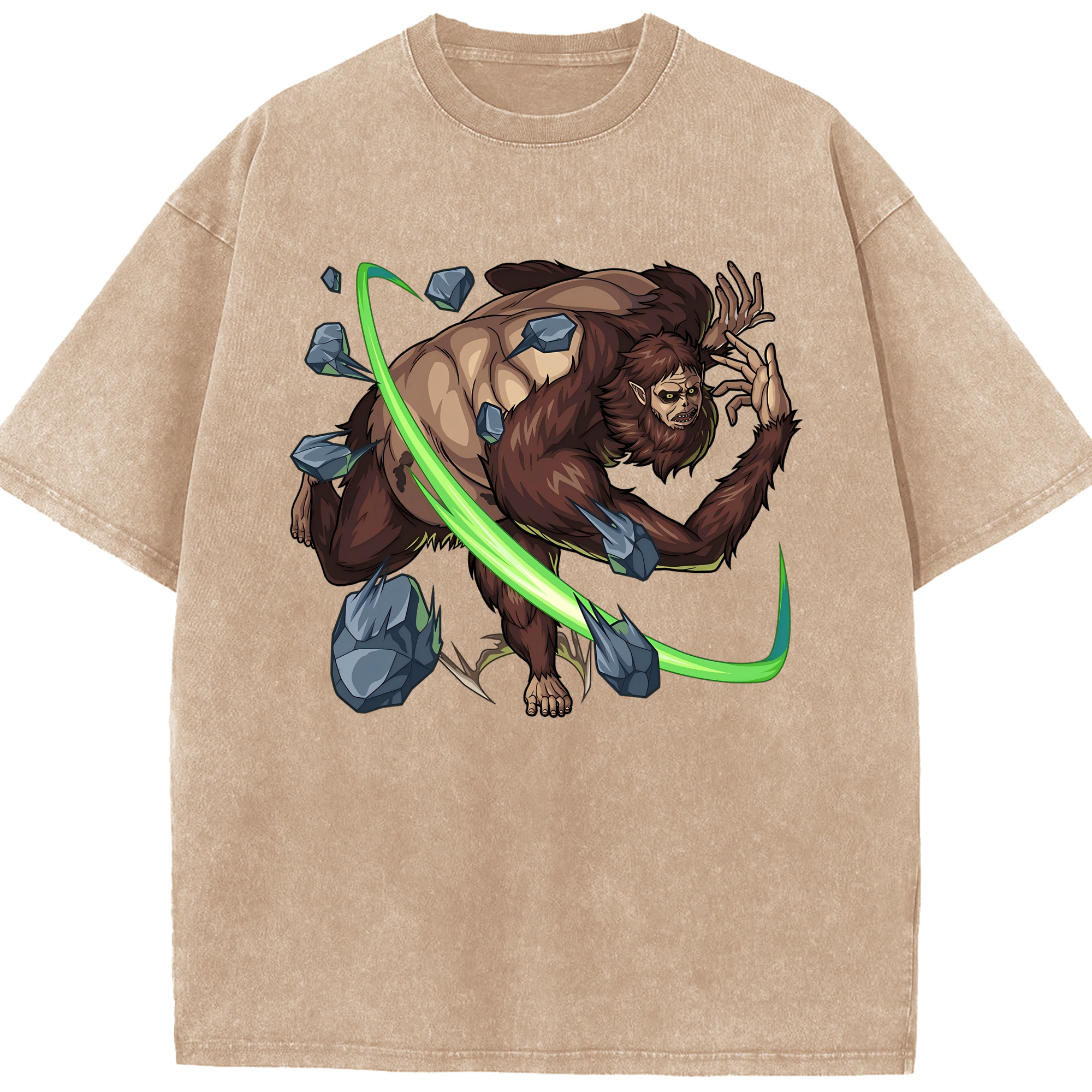 （画像用） 進撃の巨人 Attack on Titan 綿100% ヴィンテージ風 半袖Tシャツ（フロントプリント）
