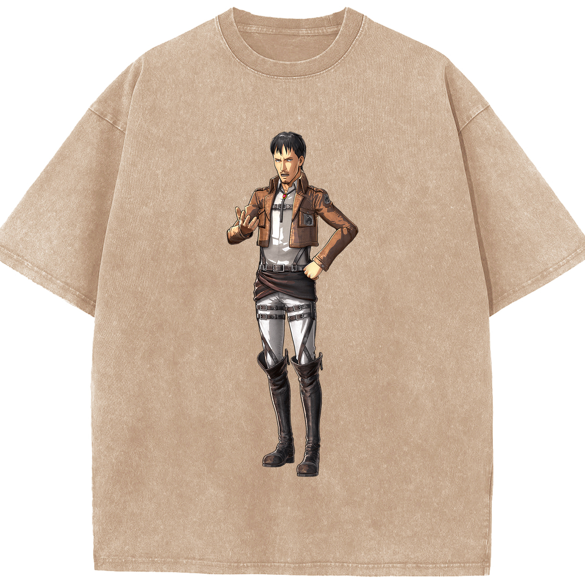 （画像用） 進撃の巨人 Attack on Titan 綿100% ヴィンテージ風 半袖Tシャツ（フロントプリント）