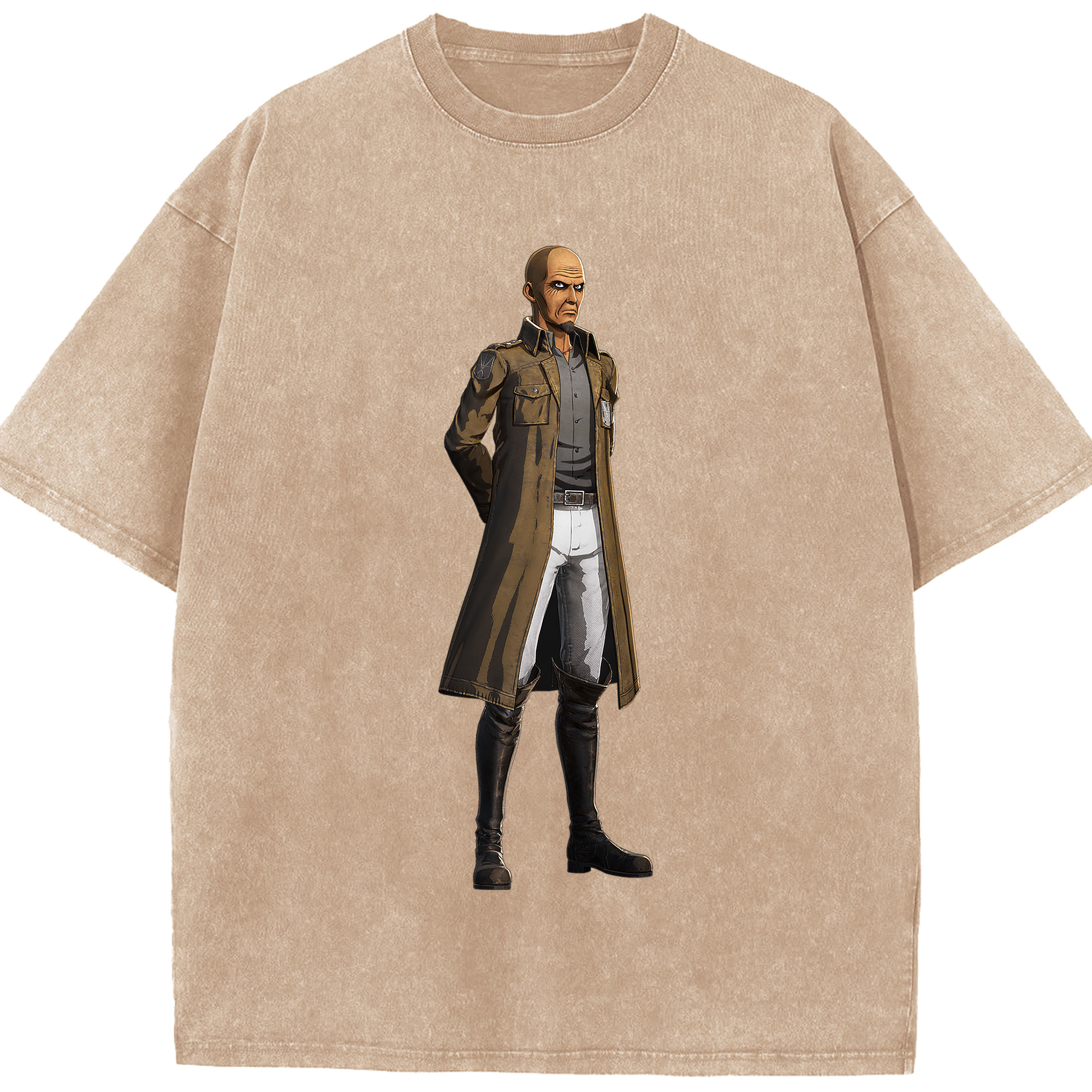 （画像用） 進撃の巨人 Attack on Titan 綿100% ヴィンテージ風 半袖Tシャツ（フロントプリント）
