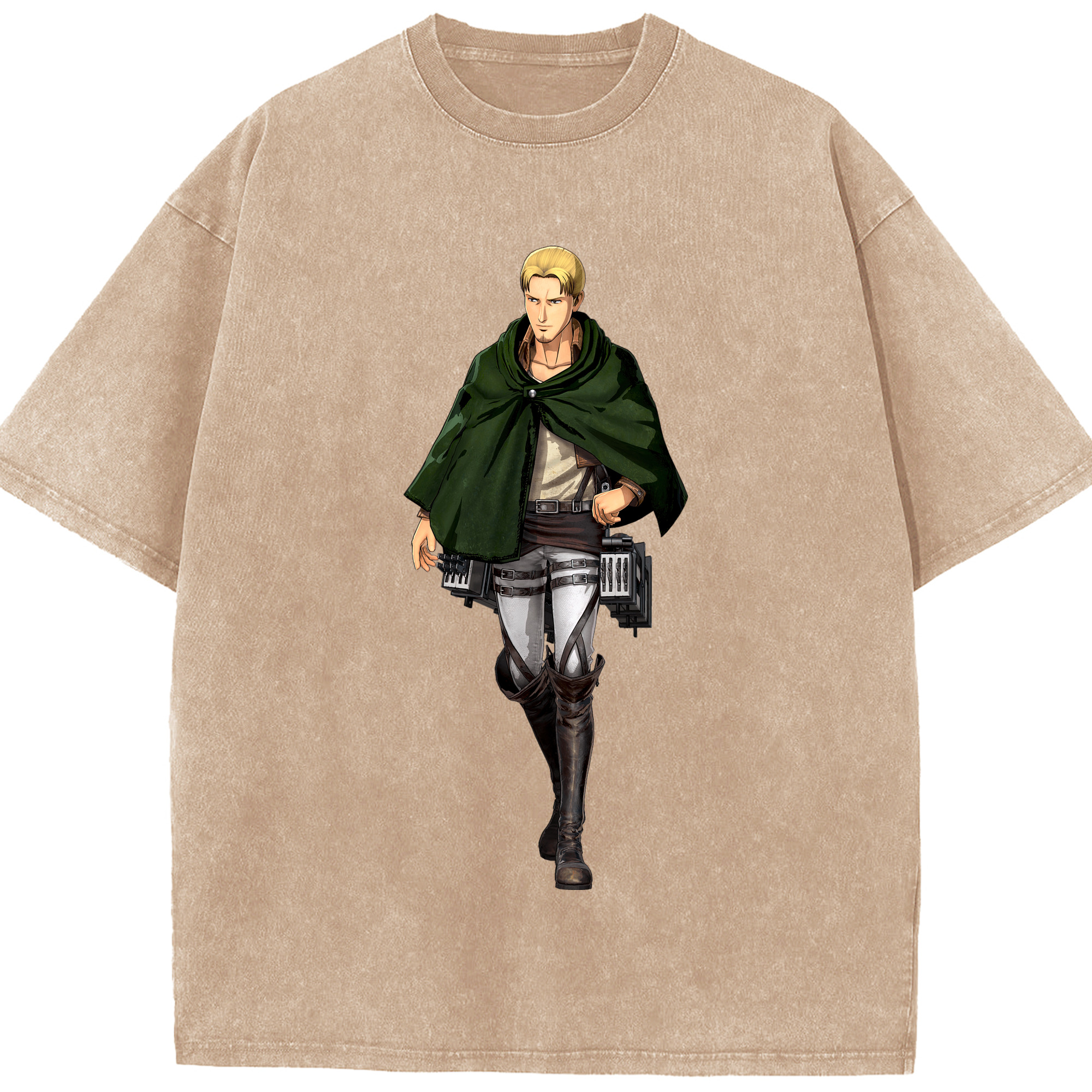 （画像用） 進撃の巨人 Attack on Titan 綿100% ヴィンテージ風 半袖Tシャツ（フロントプリント）
