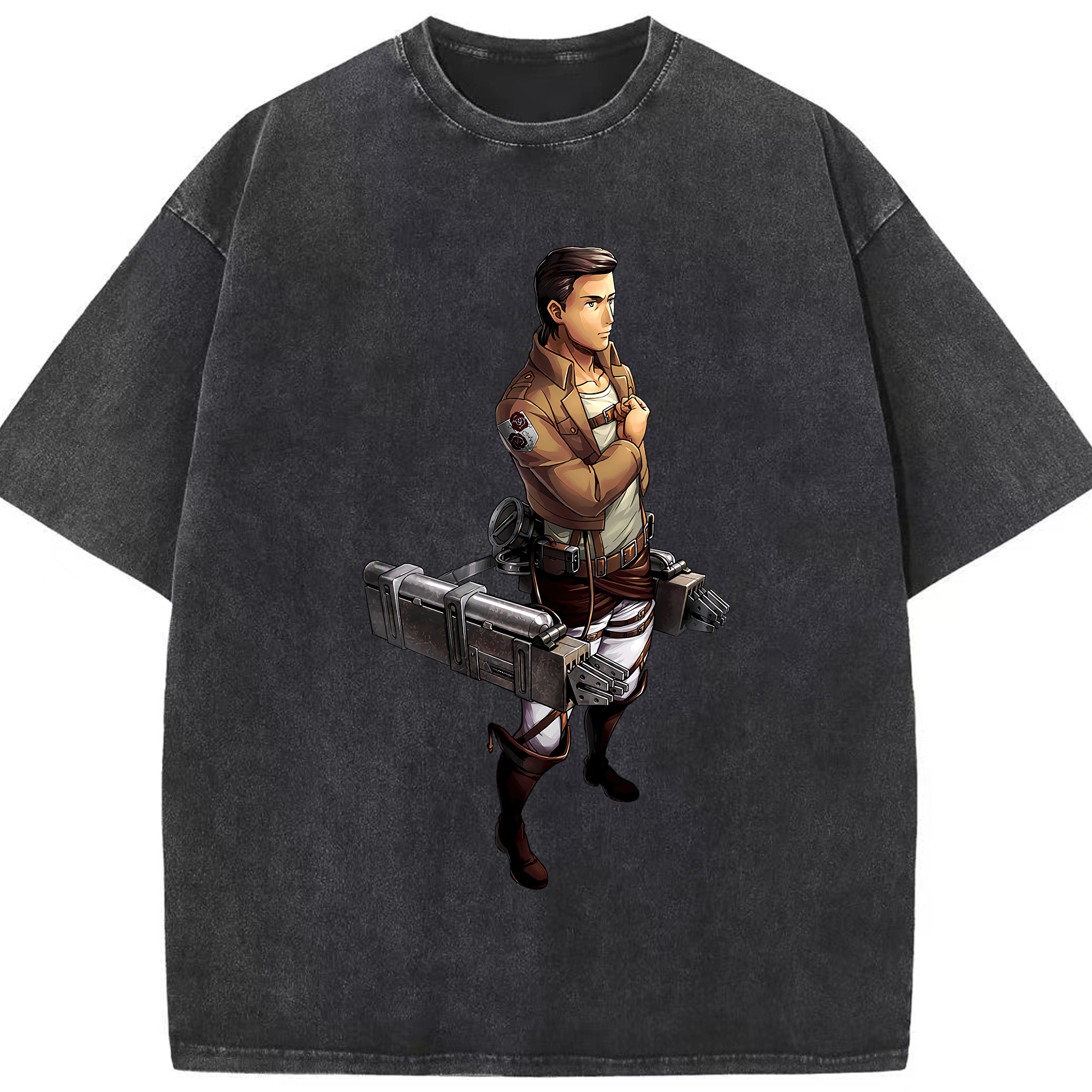 （画像用） 進撃の巨人 Attack on Titan 綿100% ヴィンテージ風 半袖Tシャツ（フロントプリント）