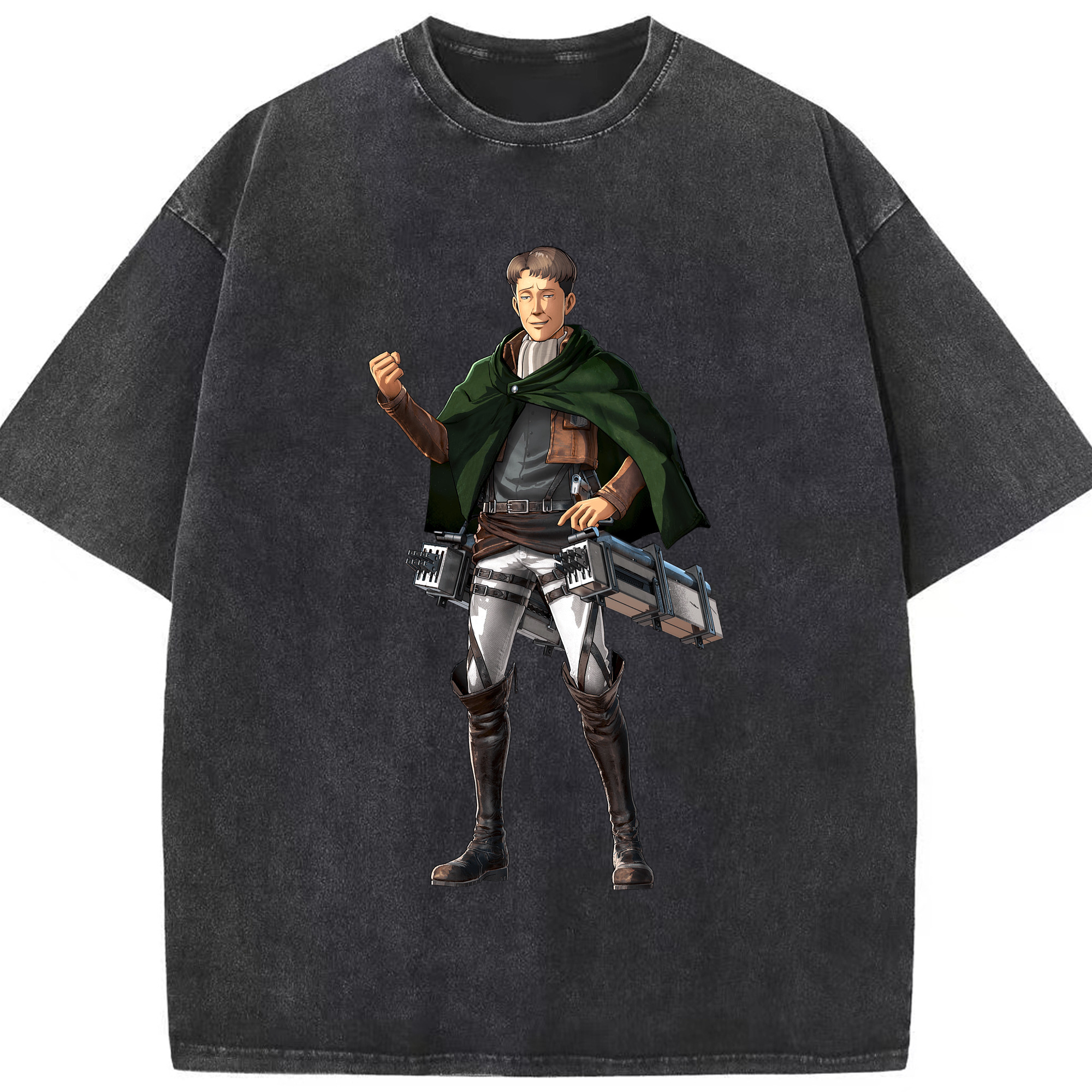 （画像用） 進撃の巨人 Attack on Titan 綿100% ヴィンテージ風 半袖Tシャツ（フロントプリント）