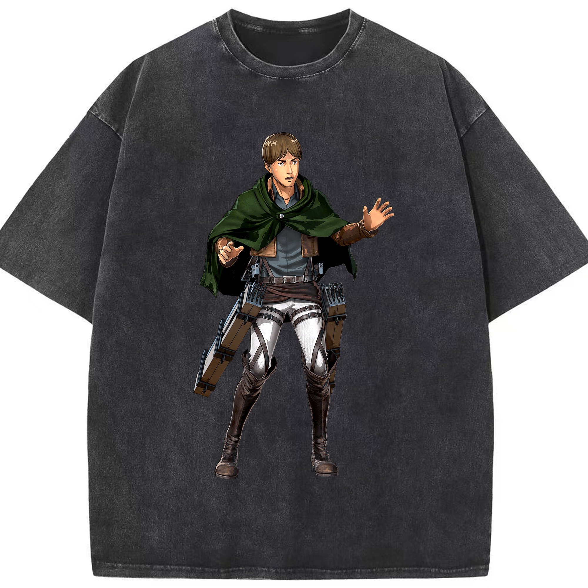 （画像用） 進撃の巨人 Attack on Titan 綿100% ヴィンテージ風 半袖Tシャツ（フロントプリント）