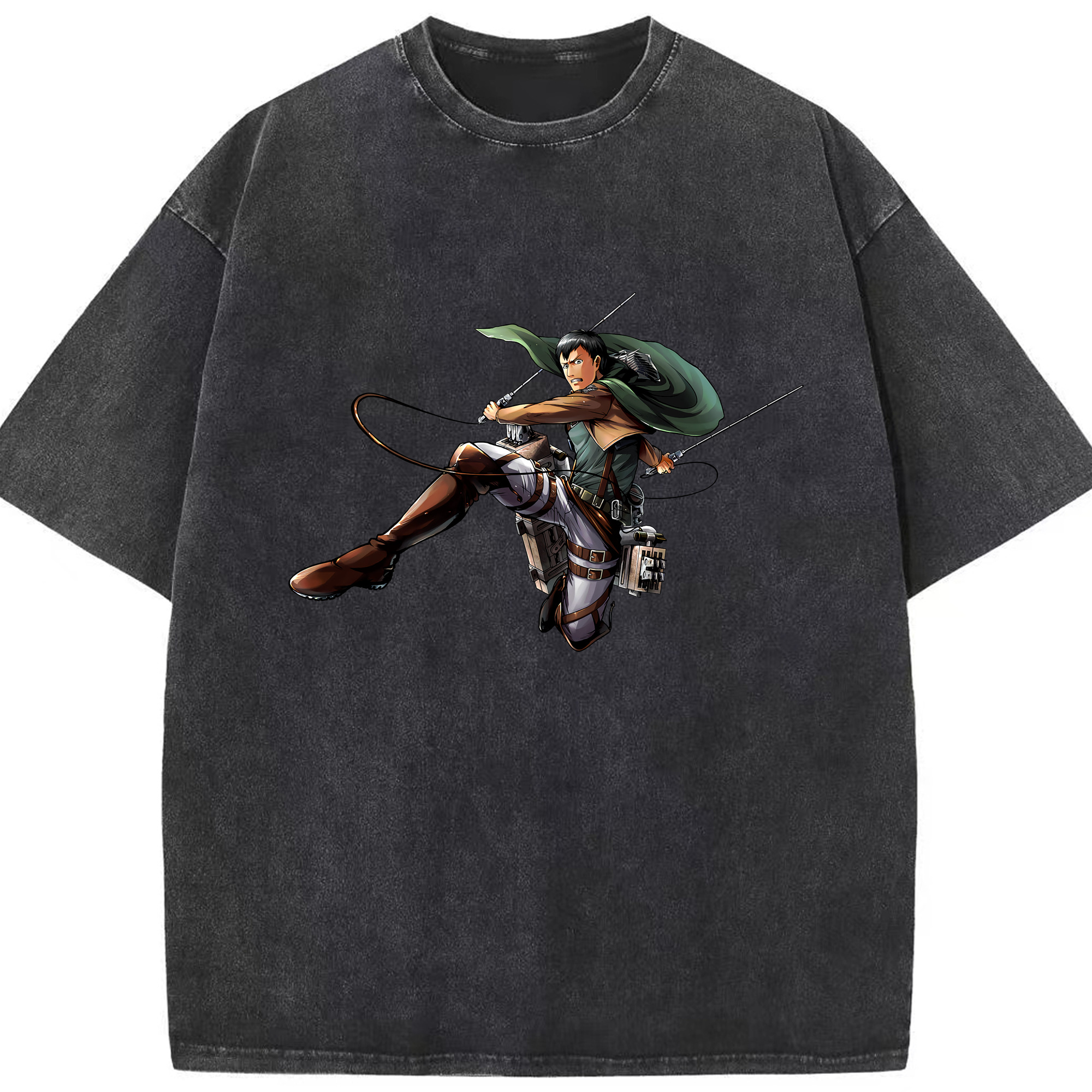 （画像用） 進撃の巨人 ベルトルト・フーバー Attack on Titan Bertholdt Hoover 綿100% ヴィンテージ風 半袖Tシャツ（フロントプリント）
