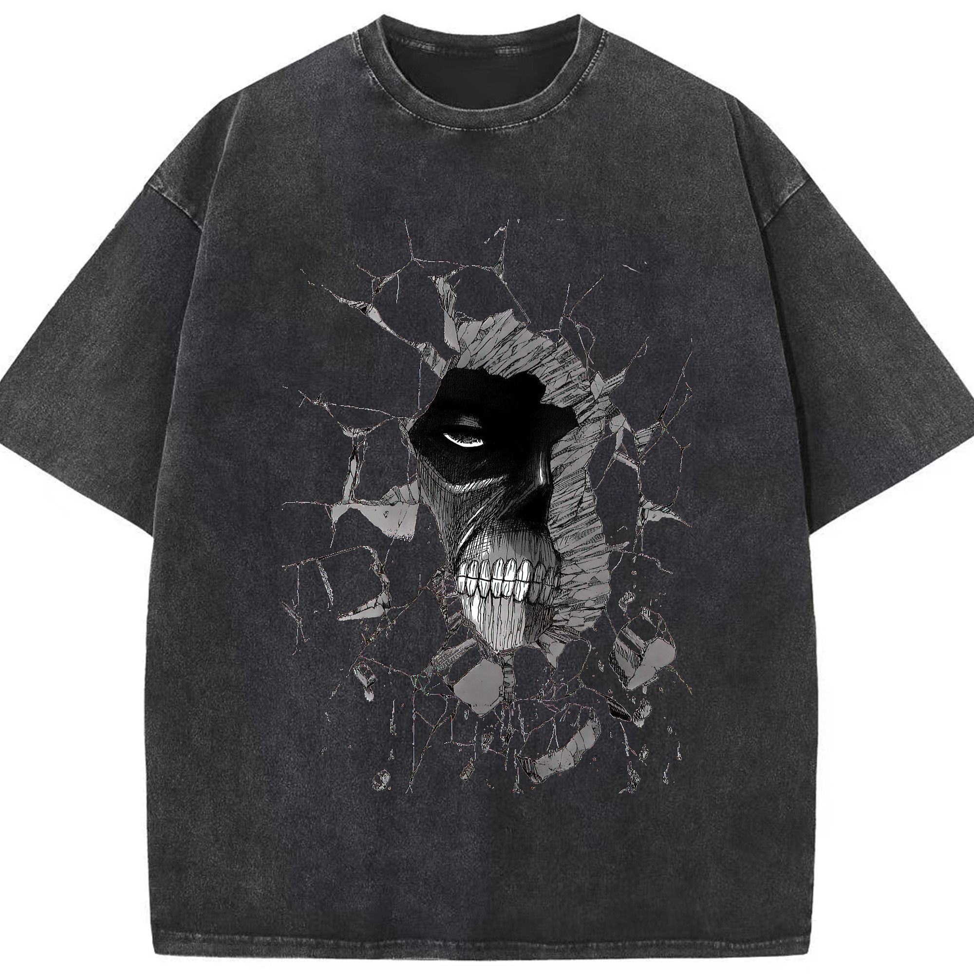 （画像用） 進撃の巨人 Attack on Titan 綿100% ヴィンテージ風 半袖Tシャツ（フロントプリント）