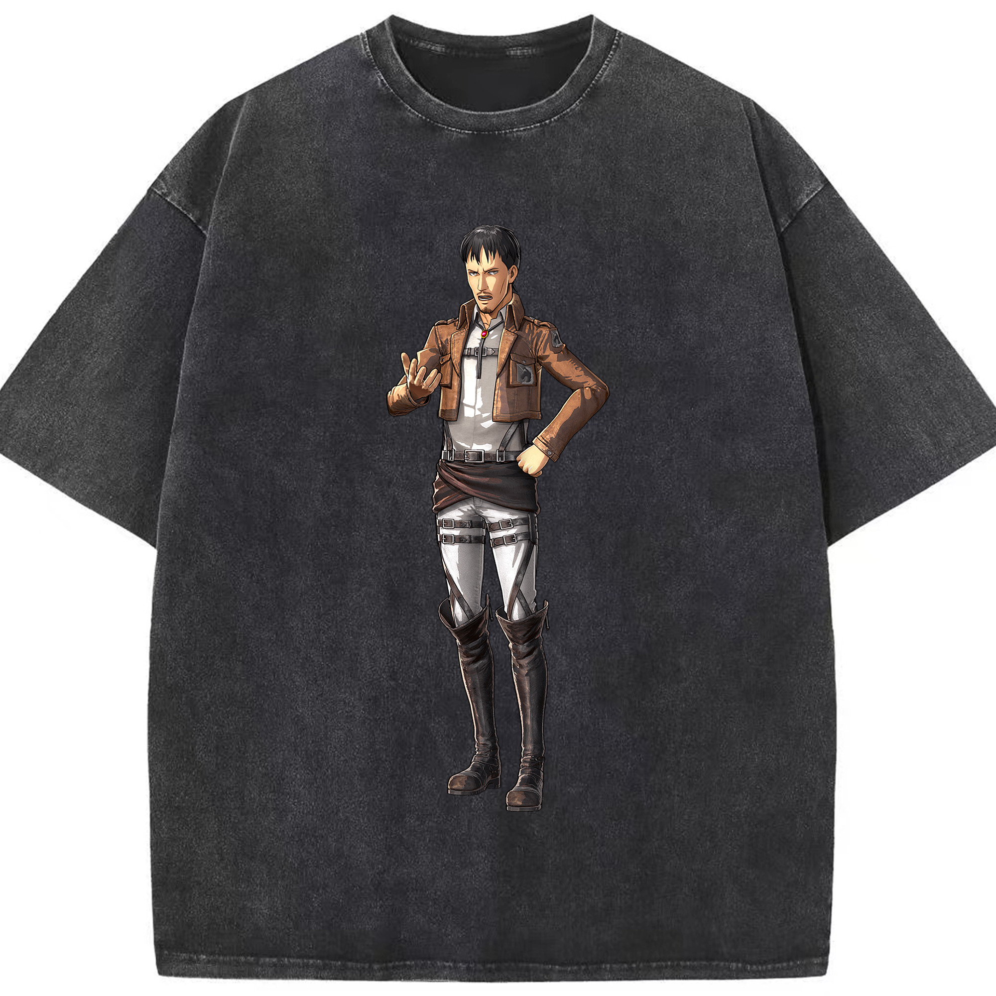 （画像用） 進撃の巨人 Attack on Titan 綿100% ヴィンテージ風 半袖Tシャツ（フロントプリント）