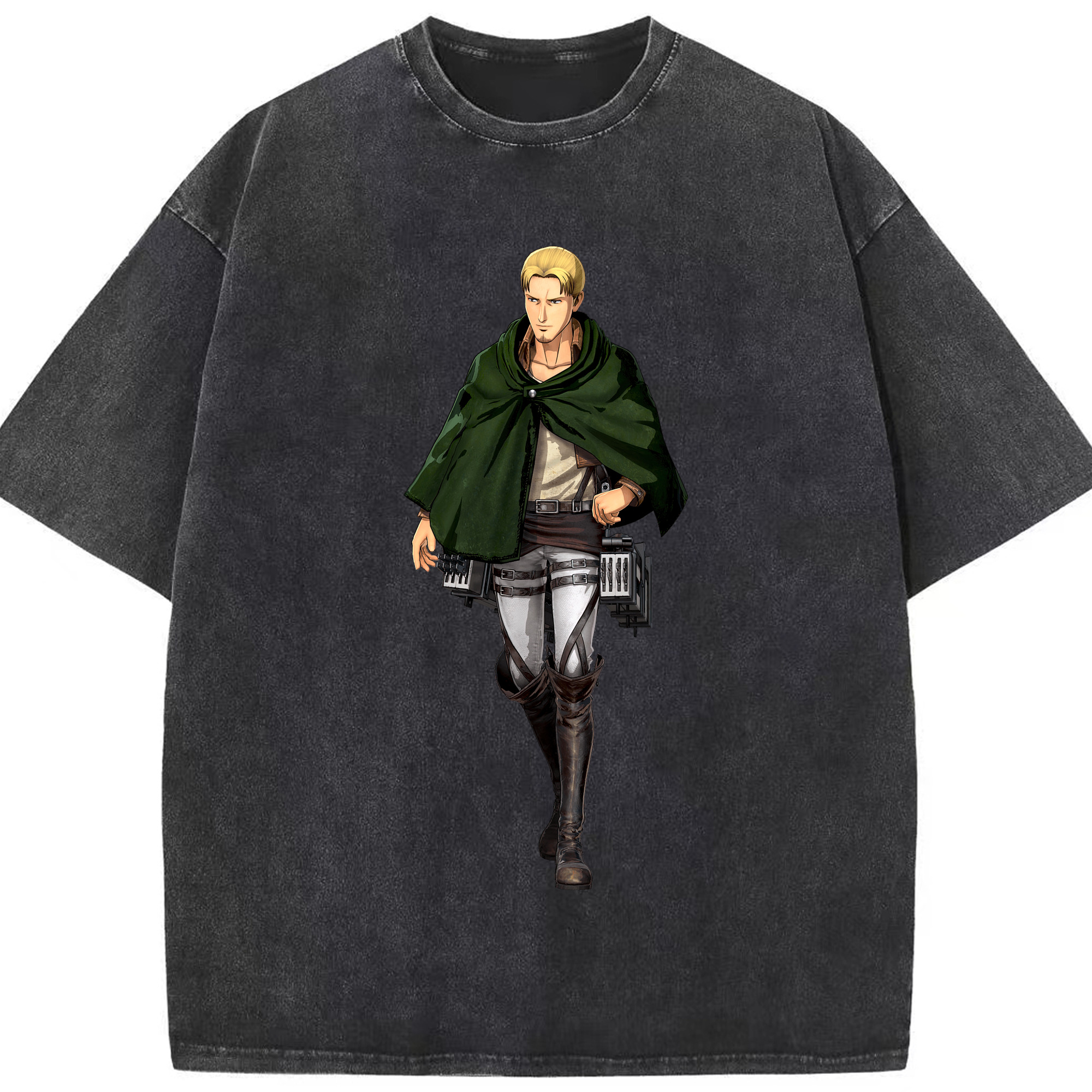 （画像用） 進撃の巨人 Attack on Titan 綿100% ヴィンテージ風 半袖Tシャツ（フロントプリント）