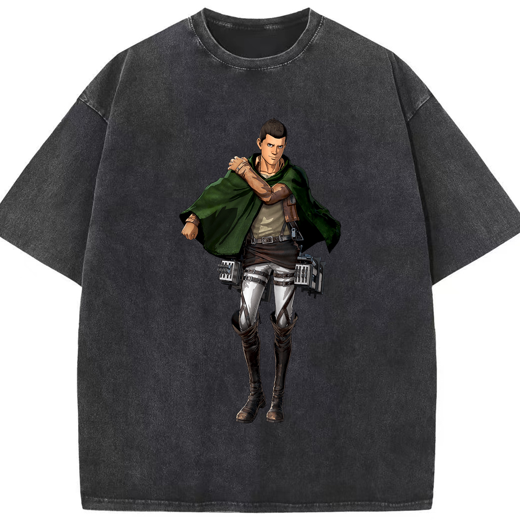 （画像用） 進撃の巨人 Attack on Titan 綿100% ヴィンテージ風 半袖Tシャツ（フロントプリント）