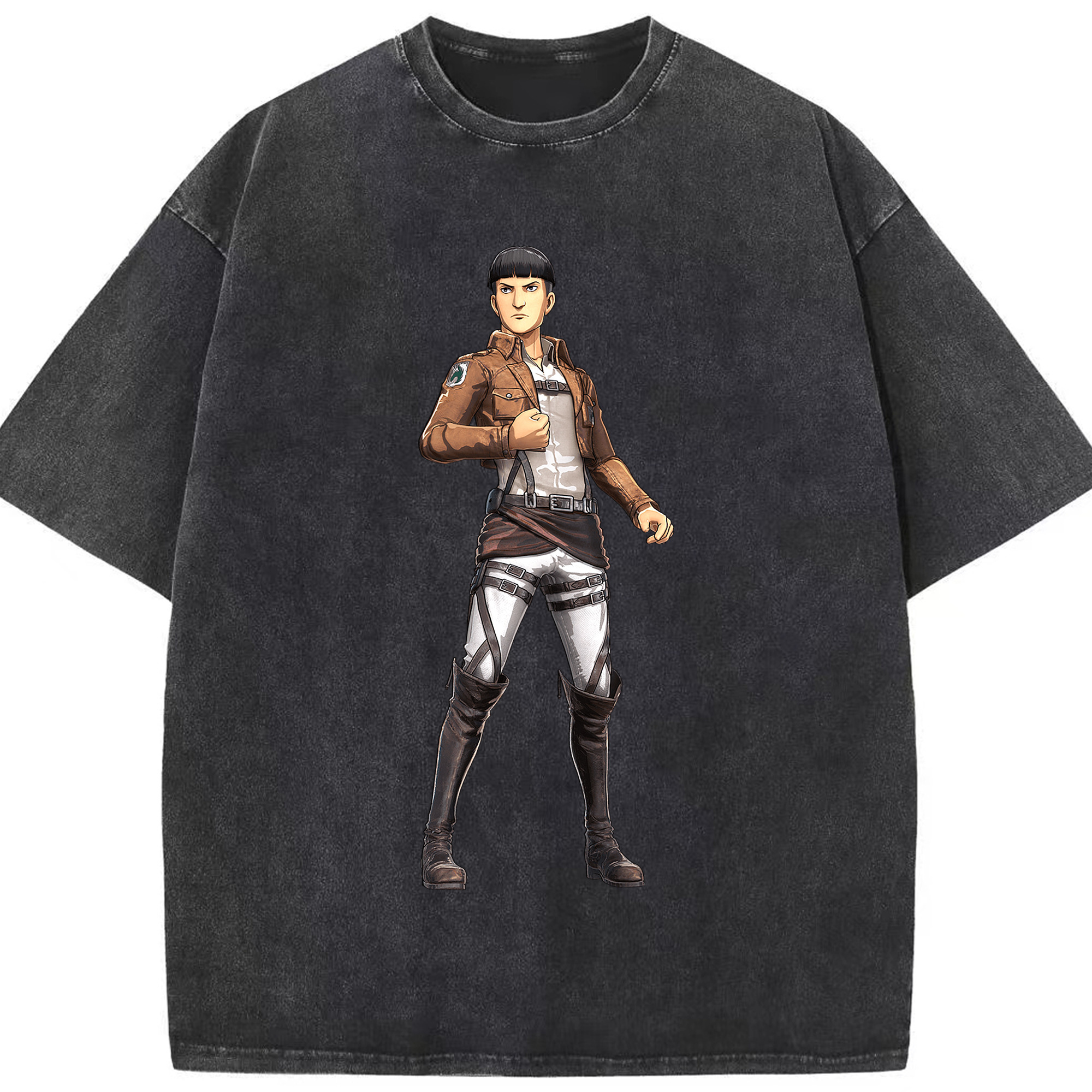 （画像用） 進撃の巨人 Attack on Titan 綿100% ヴィンテージ風 半袖Tシャツ（フロントプリント）
