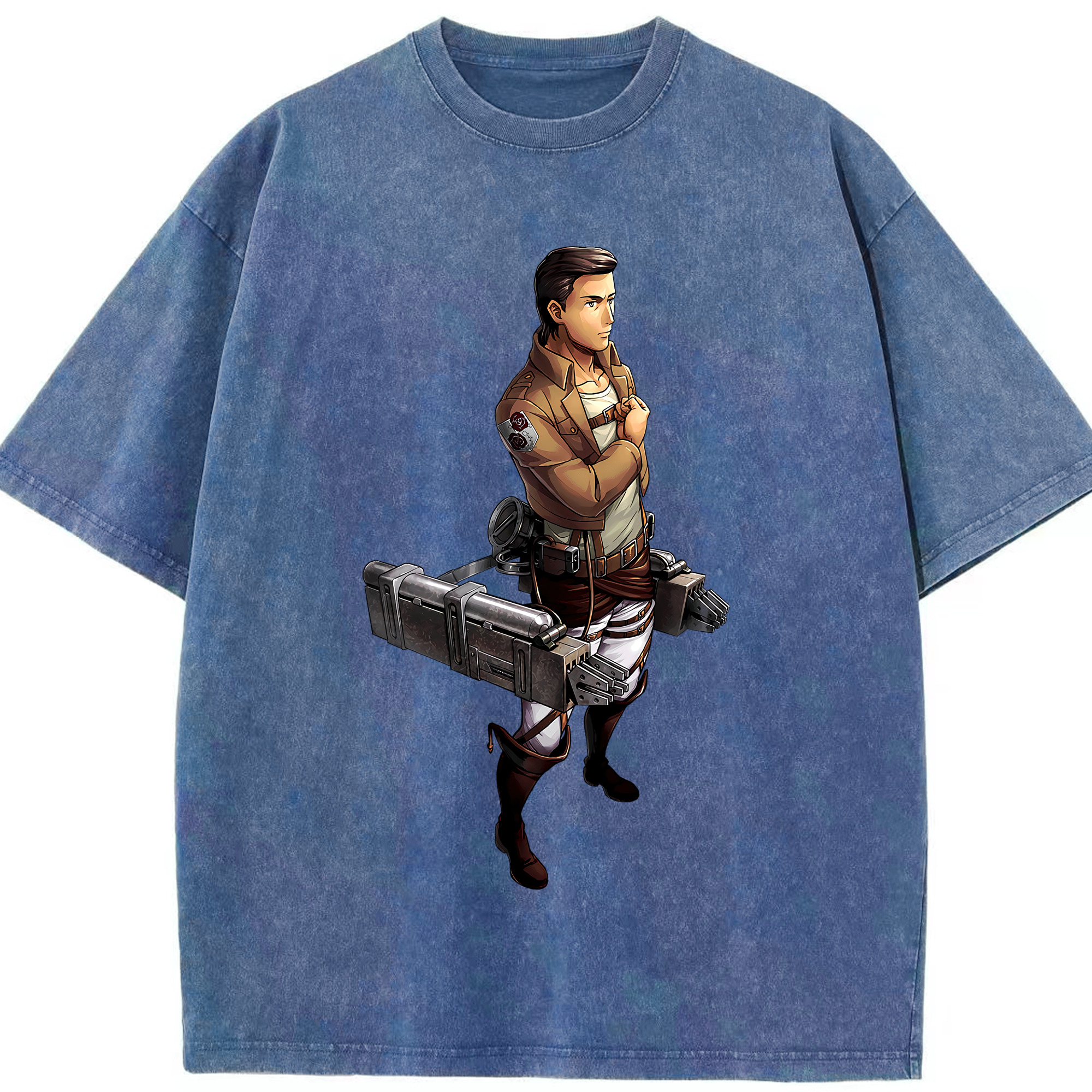 （画像用） 進撃の巨人 Attack on Titan 綿100% ヴィンテージ風 半袖Tシャツ（フロントプリント）