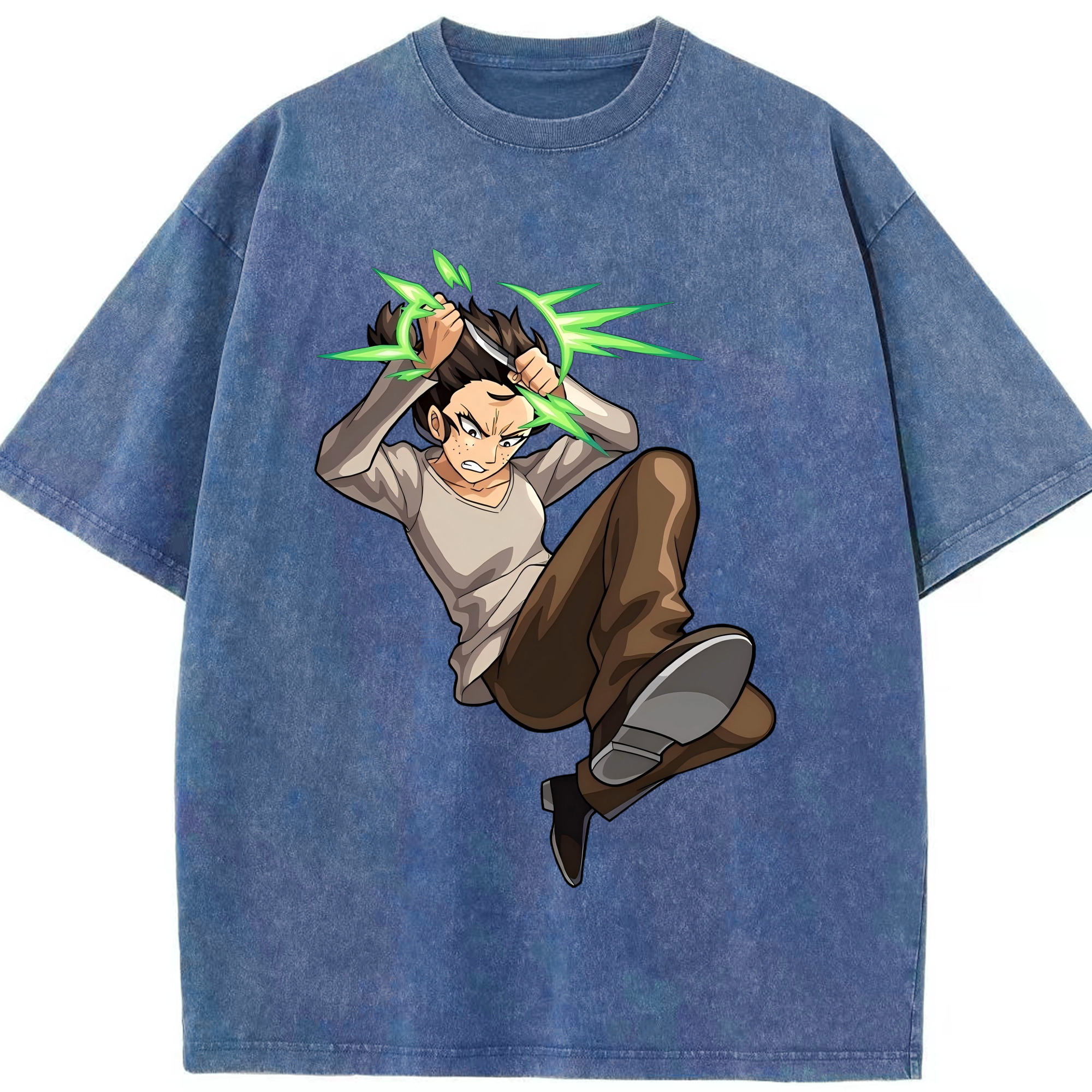 （画像用） 進撃の巨人 Attack on Titan 綿100% ヴィンテージ風 半袖Tシャツ（フロントプリント）