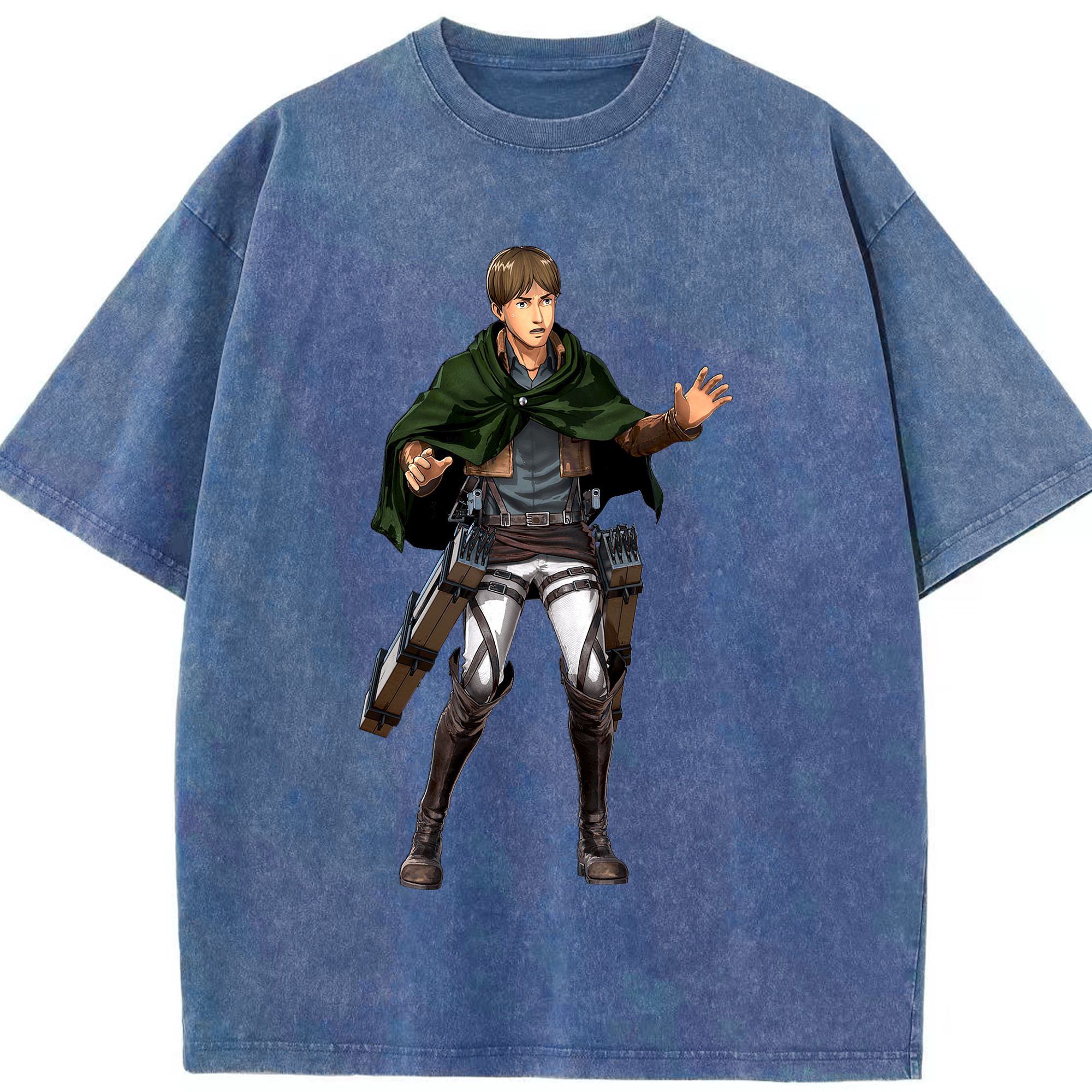 （画像用） 進撃の巨人 Attack on Titan 綿100% ヴィンテージ風 半袖Tシャツ（フロントプリント）