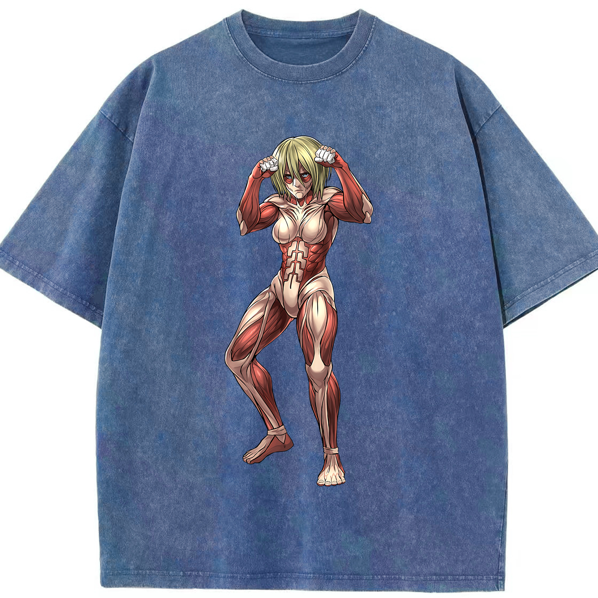 （画像用） 進撃の巨人 Attack on Titan 綿100% ヴィンテージ風 半袖Tシャツ（フロントプリント）