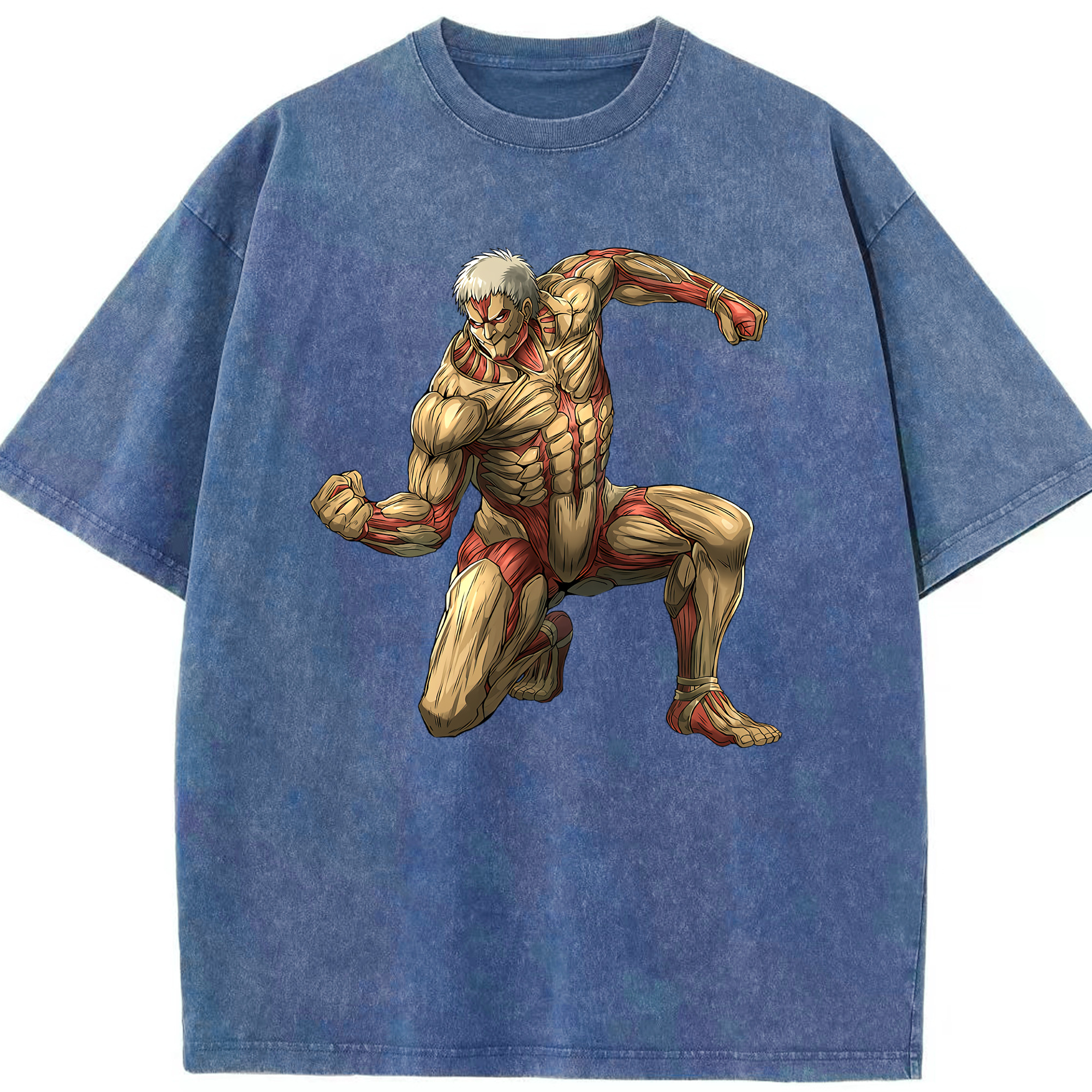 （画像用） 進撃の巨人 Attack on Titan 綿100% ヴィンテージ風 半袖Tシャツ（フロントプリント）