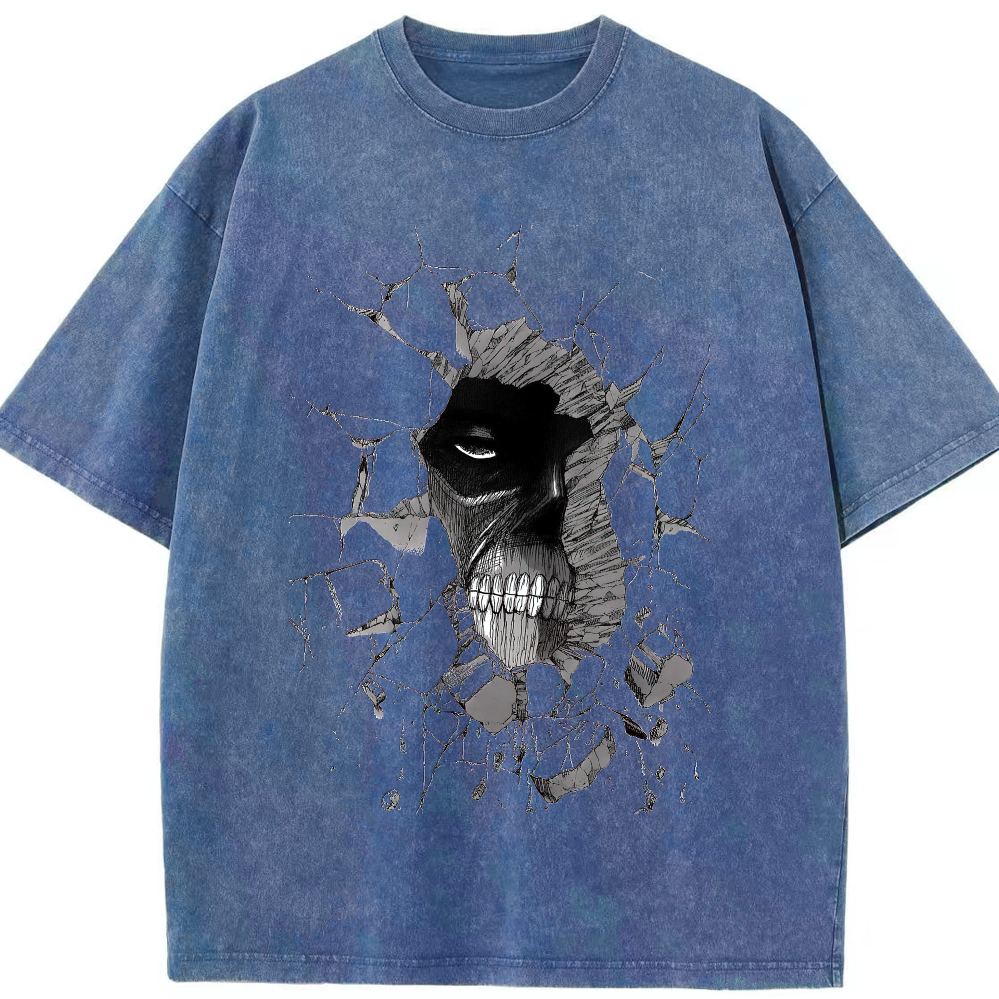 （画像用） 進撃の巨人 Attack on Titan 綿100% ヴィンテージ風 半袖Tシャツ（フロントプリント）