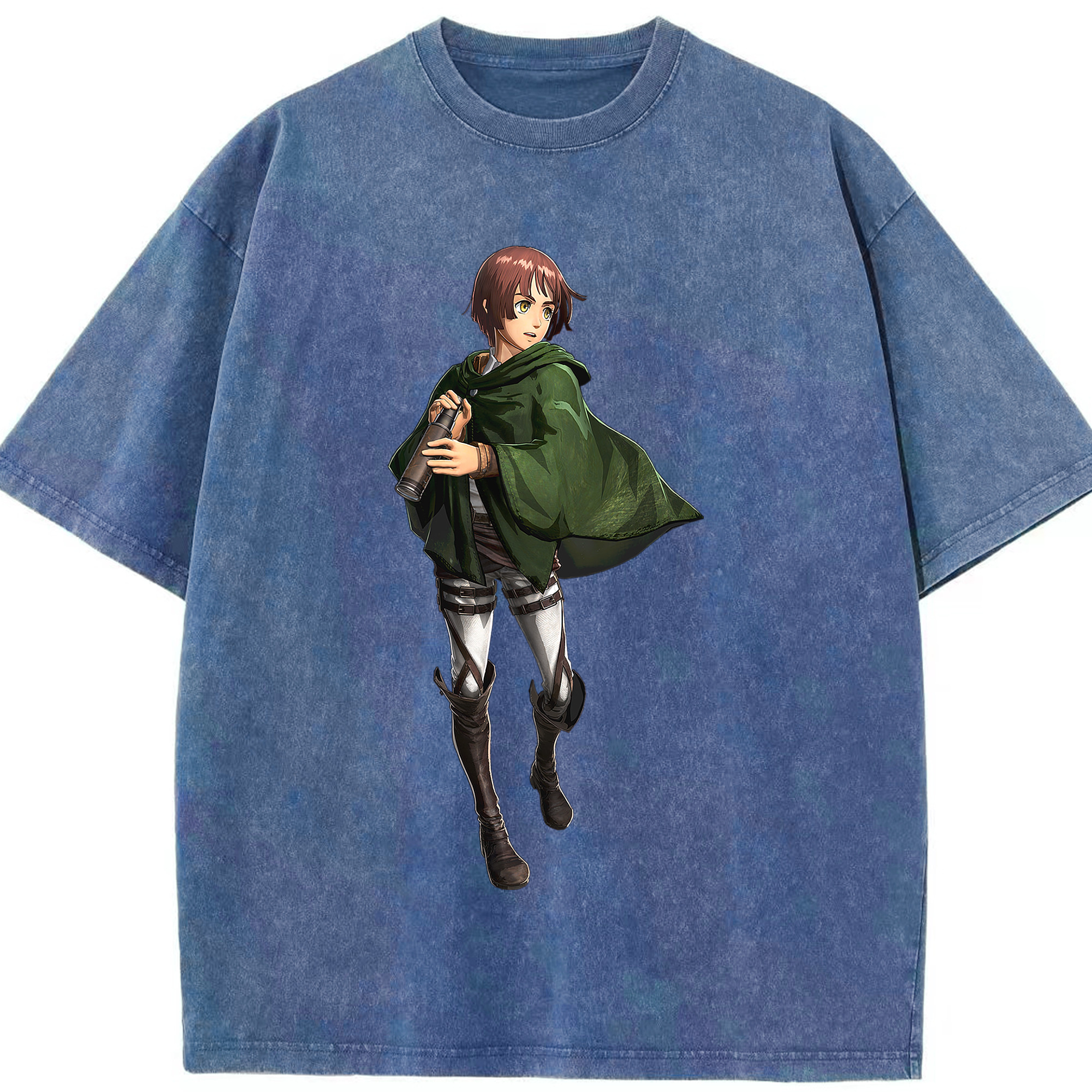 （画像用） 進撃の巨人 Attack on Titan 綿100% ヴィンテージ風 半袖Tシャツ（フロントプリント）