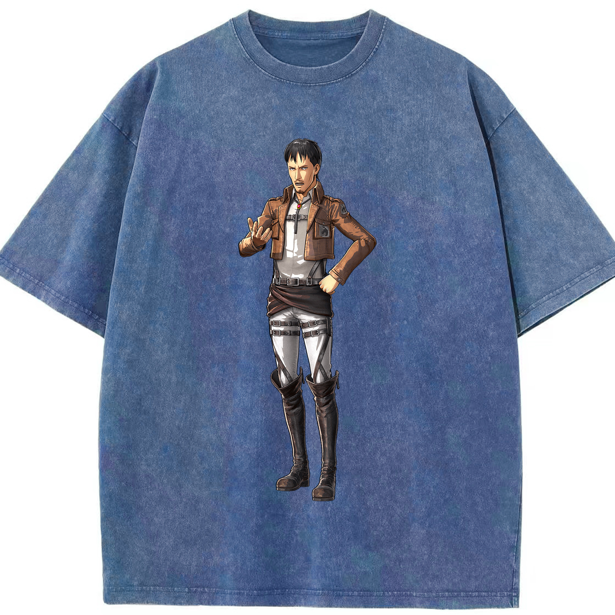 （画像用） 進撃の巨人 Attack on Titan 綿100% ヴィンテージ風 半袖Tシャツ（フロントプリント）