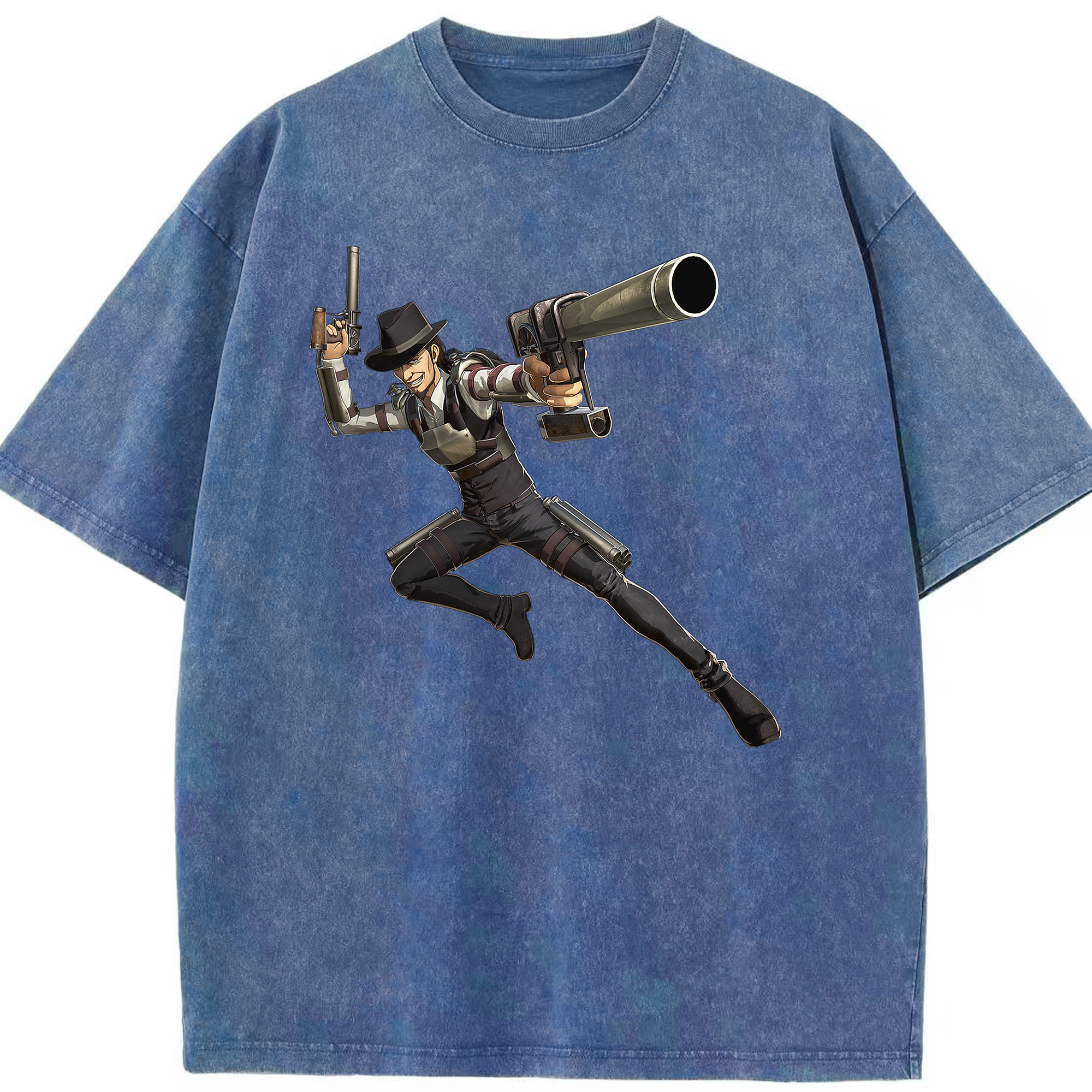 （画像用） 進撃の巨人 Attack on Titan 綿100% ヴィンテージ風 半袖Tシャツ（フロントプリント）