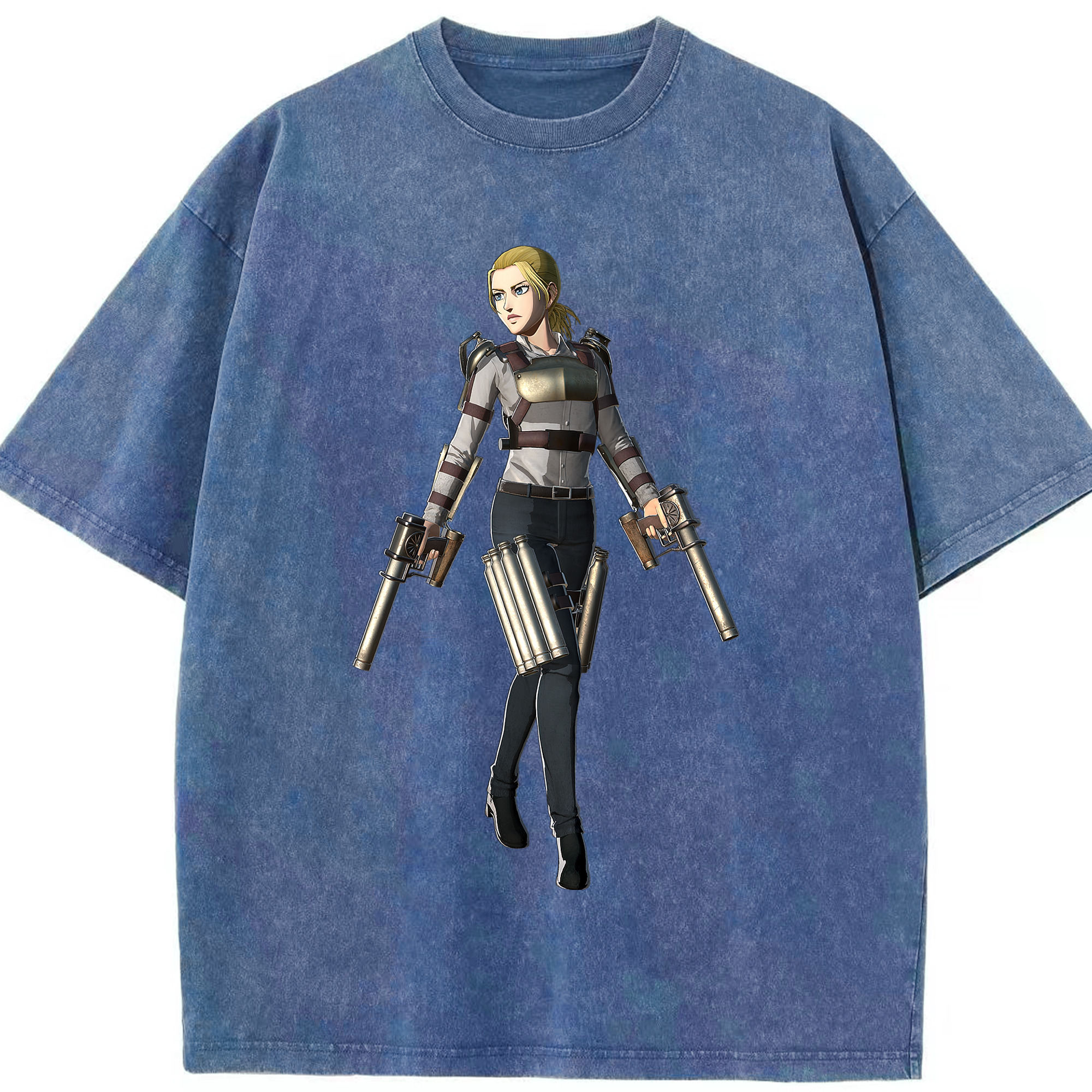 （画像用） 進撃の巨人 Attack on Titan 綿100% ヴィンテージ風 半袖Tシャツ（フロントプリント）
