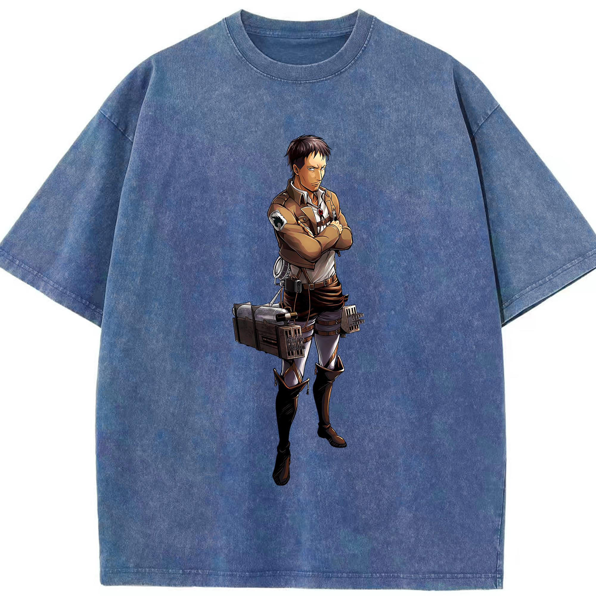 （画像用） 進撃の巨人 Attack on Titan 綿100% ヴィンテージ風 半袖Tシャツ（フロントプリント）