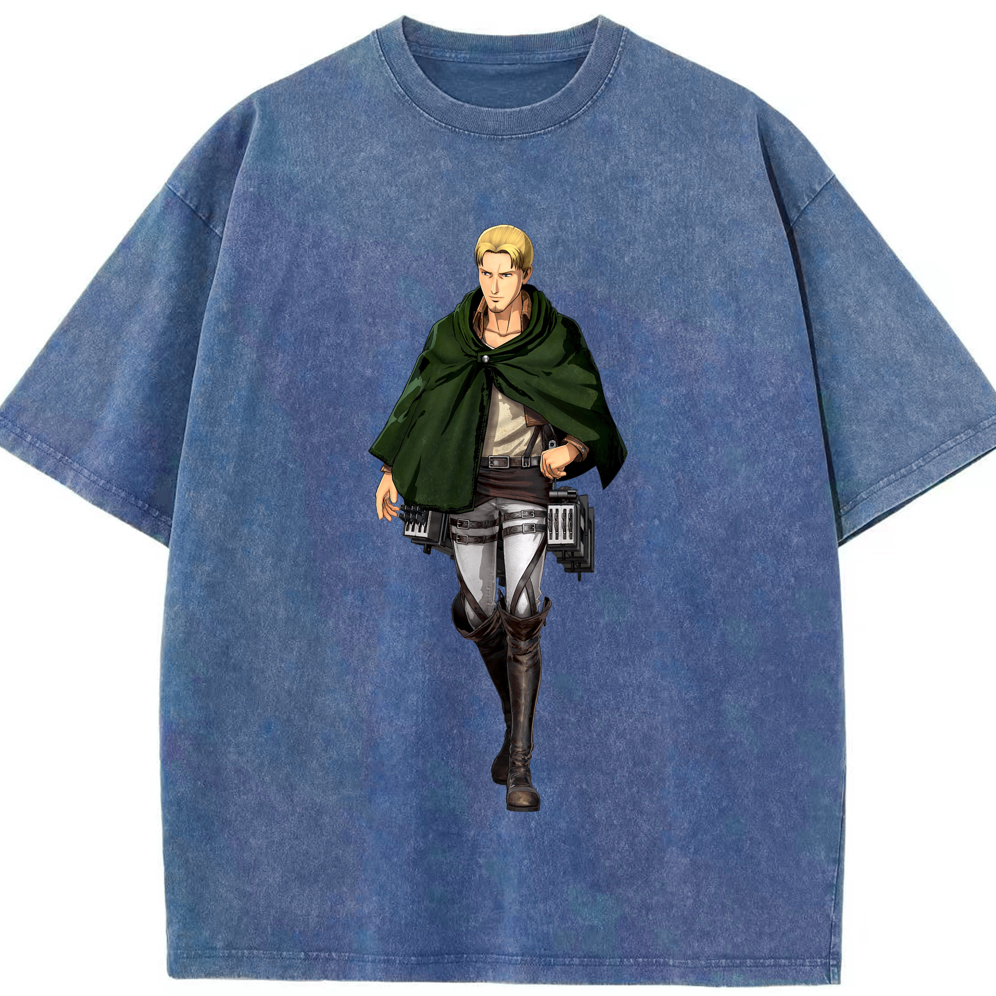 （画像用） 進撃の巨人 Attack on Titan 綿100% ヴィンテージ風 半袖Tシャツ（フロントプリント）