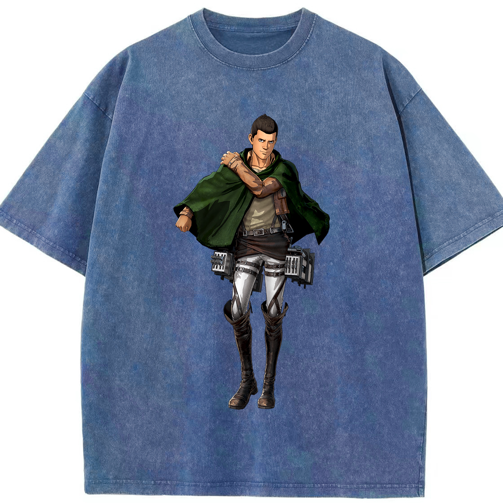 （画像用） 進撃の巨人 Attack on Titan 綿100% ヴィンテージ風 半袖Tシャツ（フロントプリント）