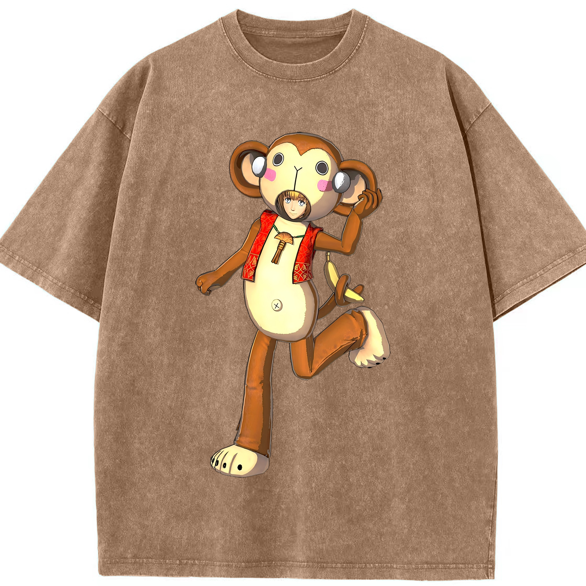 （画像用） 進撃の巨人 アルミン·アルレルト Attack on Titan Armin Arlert 綿100% ヴィンテージ風 半袖Tシャツ（フロントプリント）