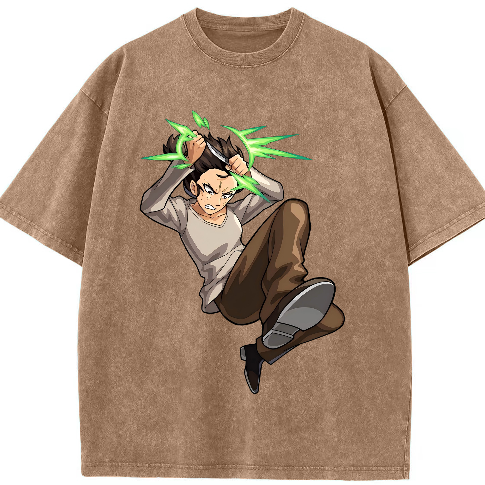 （画像用） 進撃の巨人 Attack on Titan 綿100% ヴィンテージ風 半袖Tシャツ（フロントプリント）