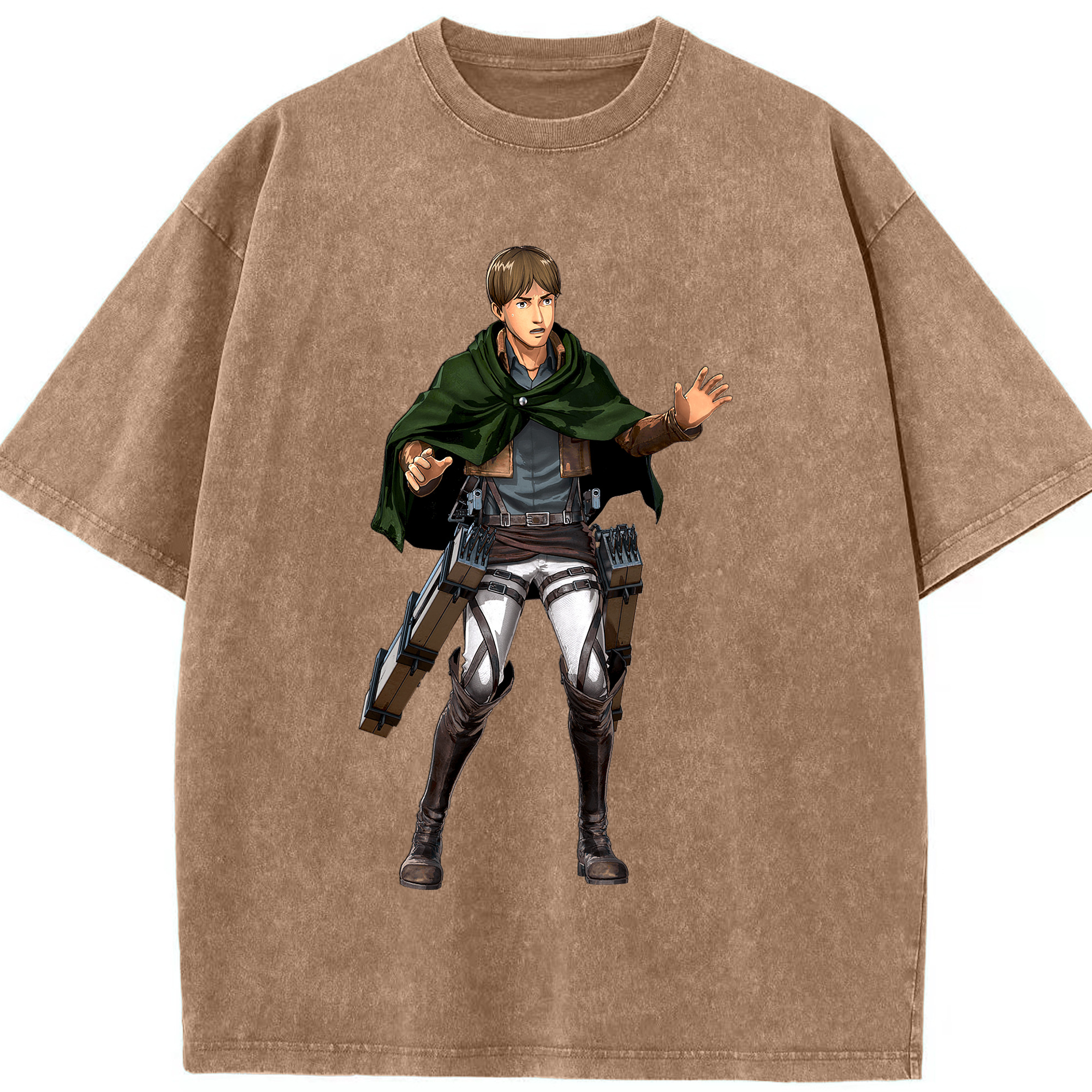 （画像用） 進撃の巨人 Attack on Titan 綿100% ヴィンテージ風 半袖Tシャツ（フロントプリント）