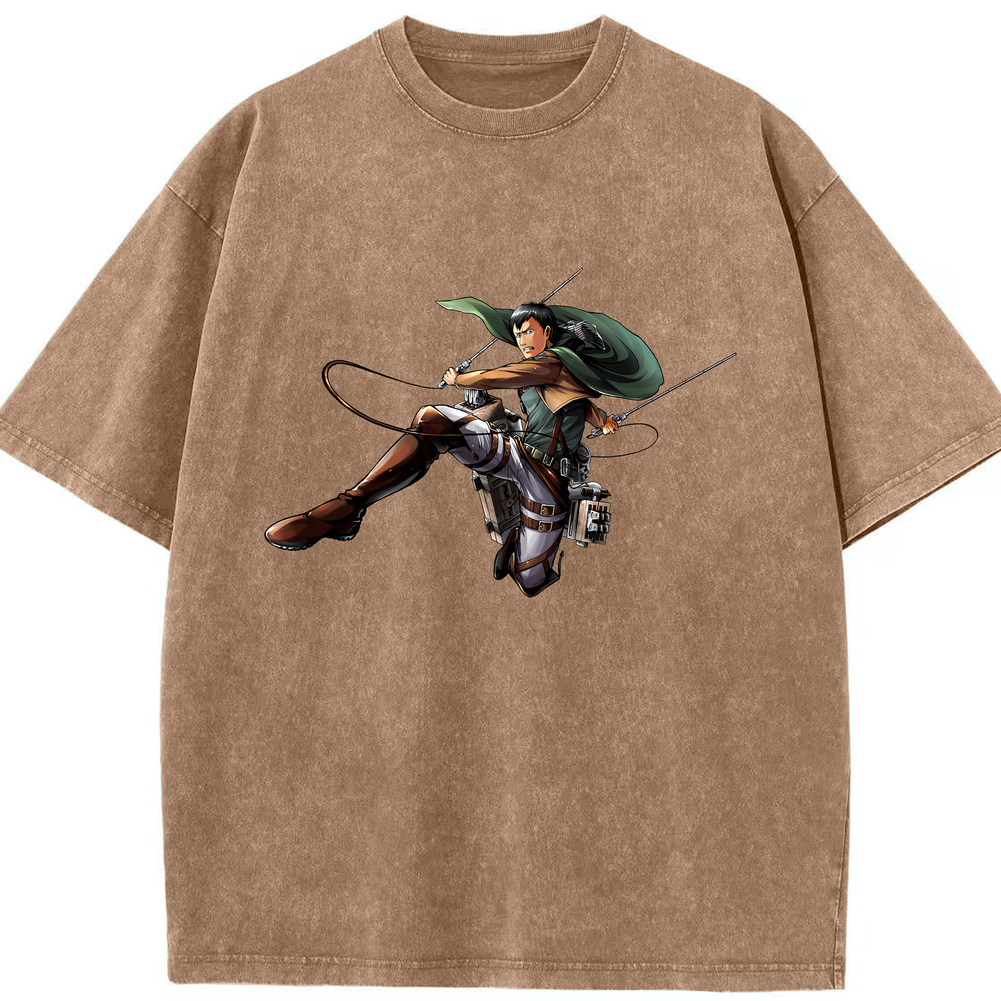 （画像用） 進撃の巨人 ベルトルト・フーバー Attack on Titan Bertholdt Hoover 綿100% ヴィンテージ風 半袖Tシャツ（フロントプリント）