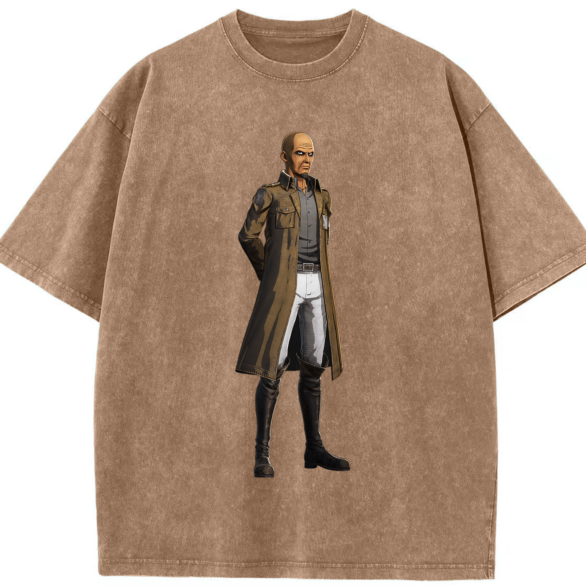 （画像用） 進撃の巨人 Attack on Titan 綿100% ヴィンテージ風 半袖Tシャツ（フロントプリント）