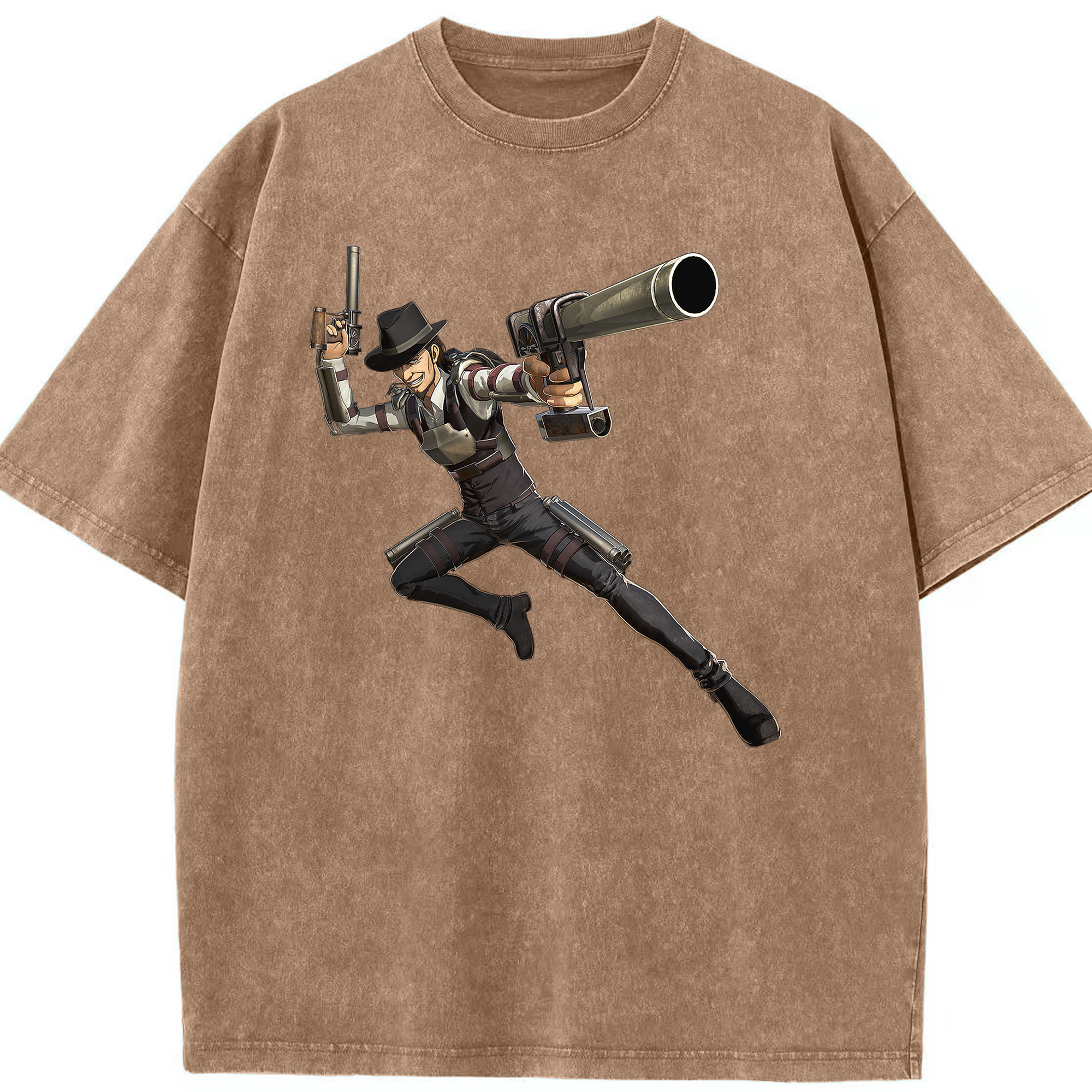 （画像用） 進撃の巨人 Attack on Titan 綿100% ヴィンテージ風 半袖Tシャツ（フロントプリント）
