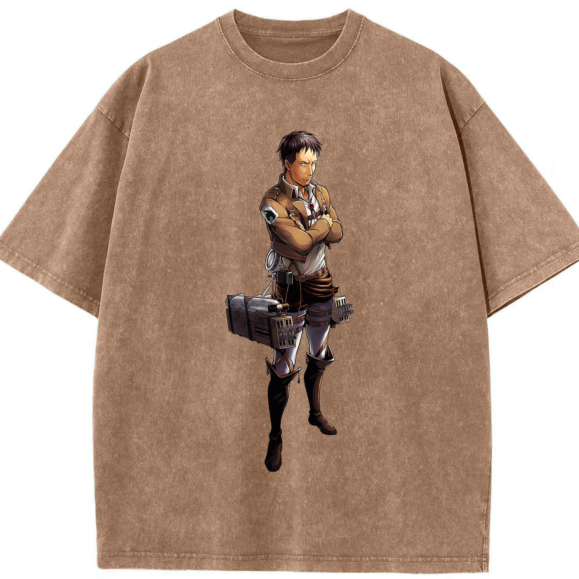 （画像用） 進撃の巨人 Attack on Titan 綿100% ヴィンテージ風 半袖Tシャツ（フロントプリント）