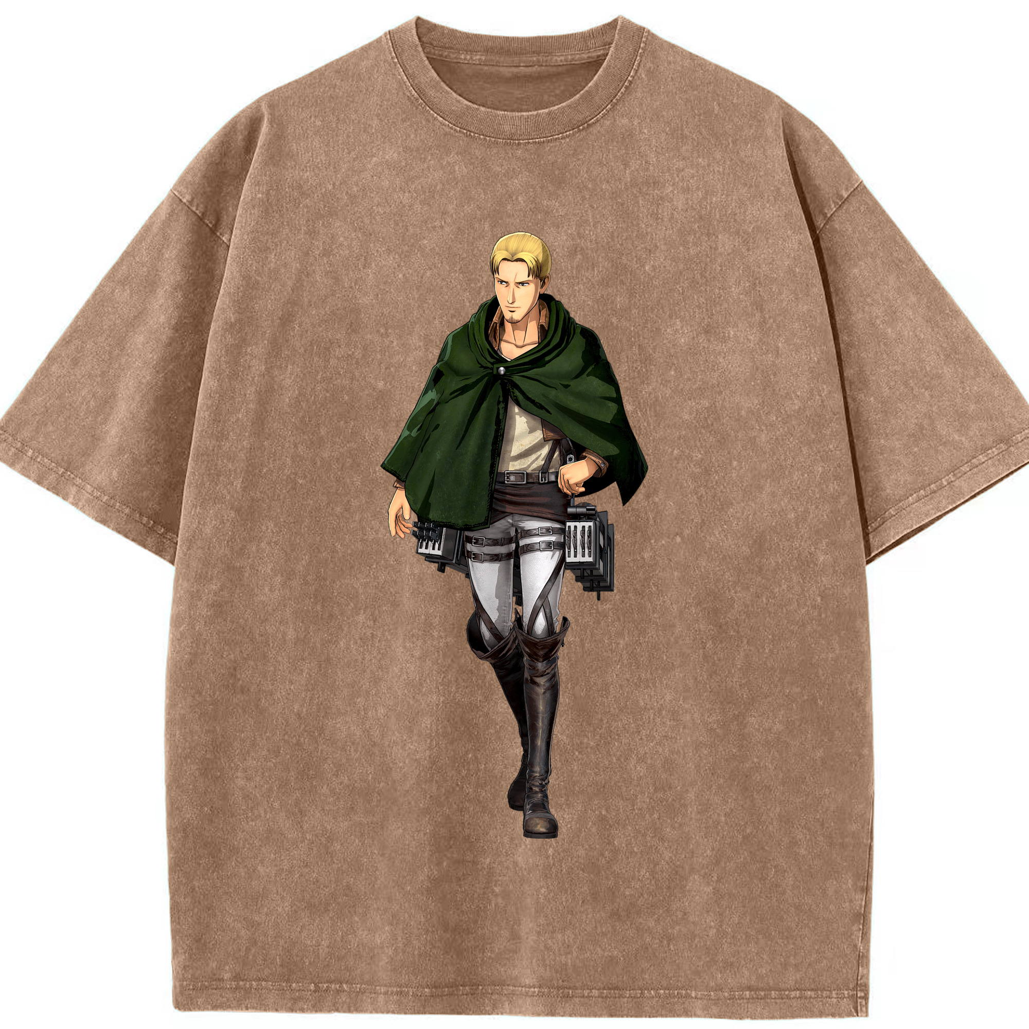 （画像用） 進撃の巨人 Attack on Titan 綿100% ヴィンテージ風 半袖Tシャツ（フロントプリント）