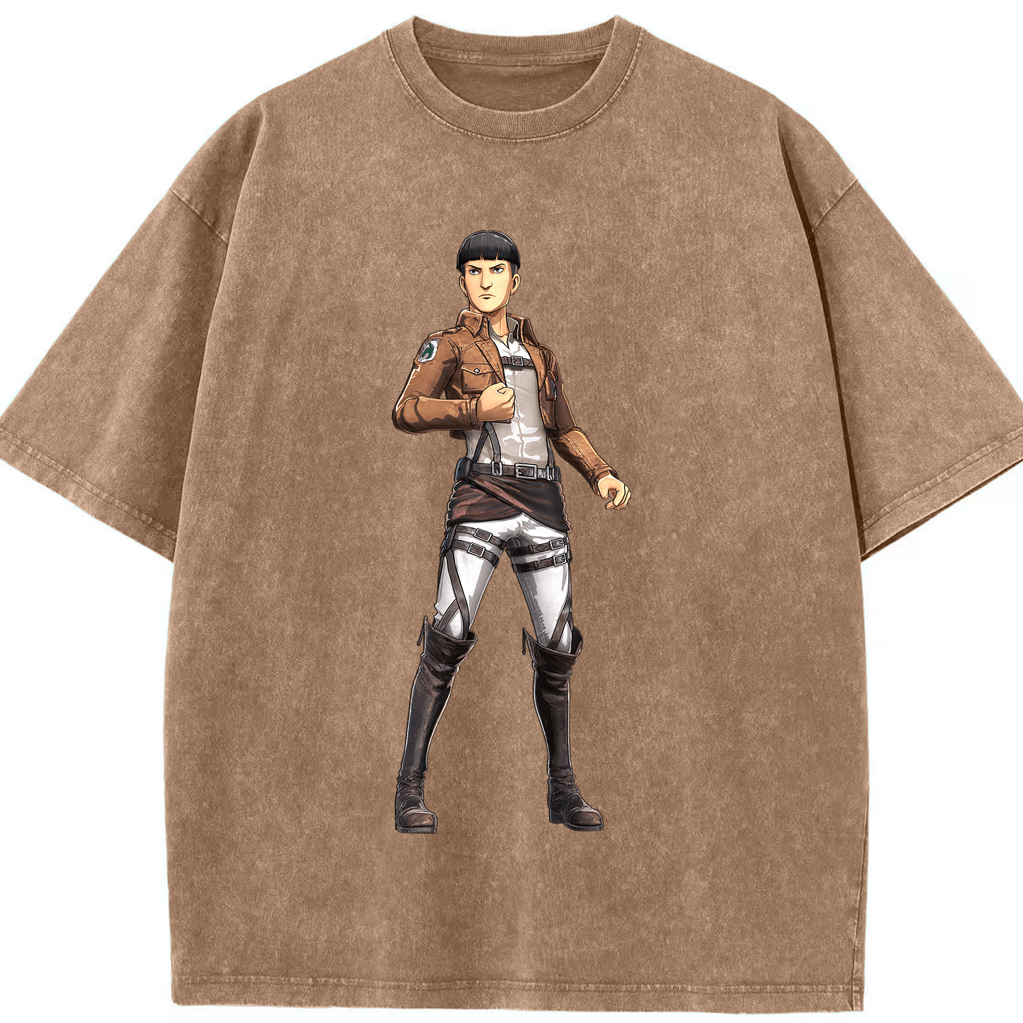 （画像用） 進撃の巨人 Attack on Titan 綿100% ヴィンテージ風 半袖Tシャツ（フロントプリント）