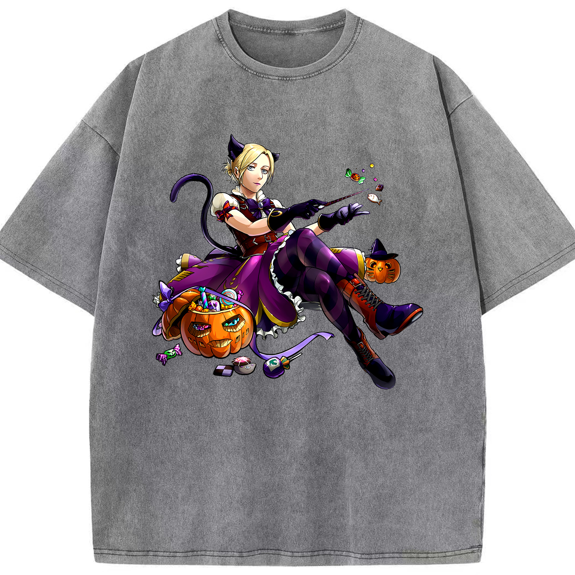 （画像用） 進撃の巨人 アニ・レオンハート Attack on Titan Annie Leonhart 綿100% ヴィンテージ風 半袖Tシャツ（フロントプリント）
