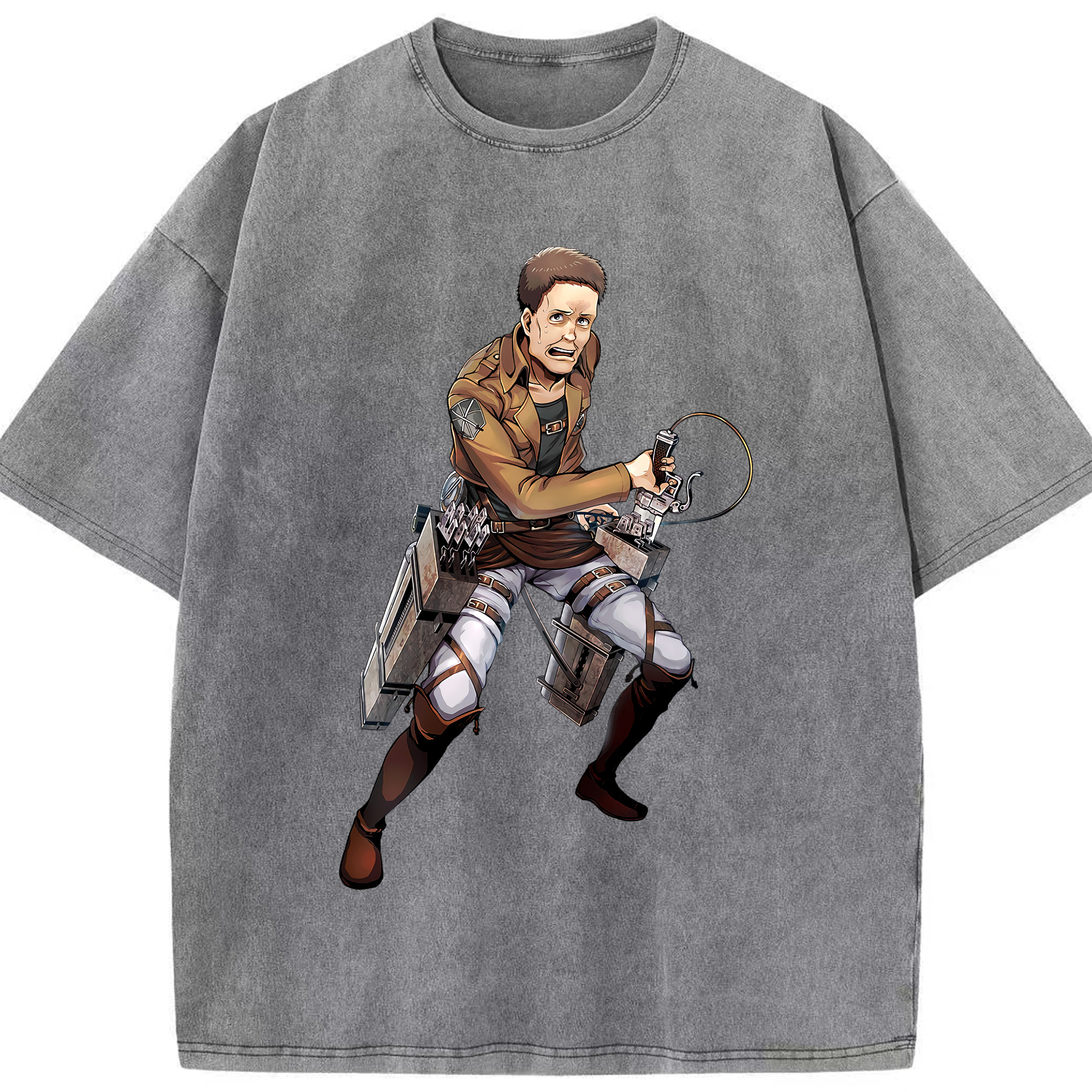 （画像用） 進撃の巨人 Attack on Titan 綿100% ヴィンテージ風 半袖Tシャツ（フロントプリント）