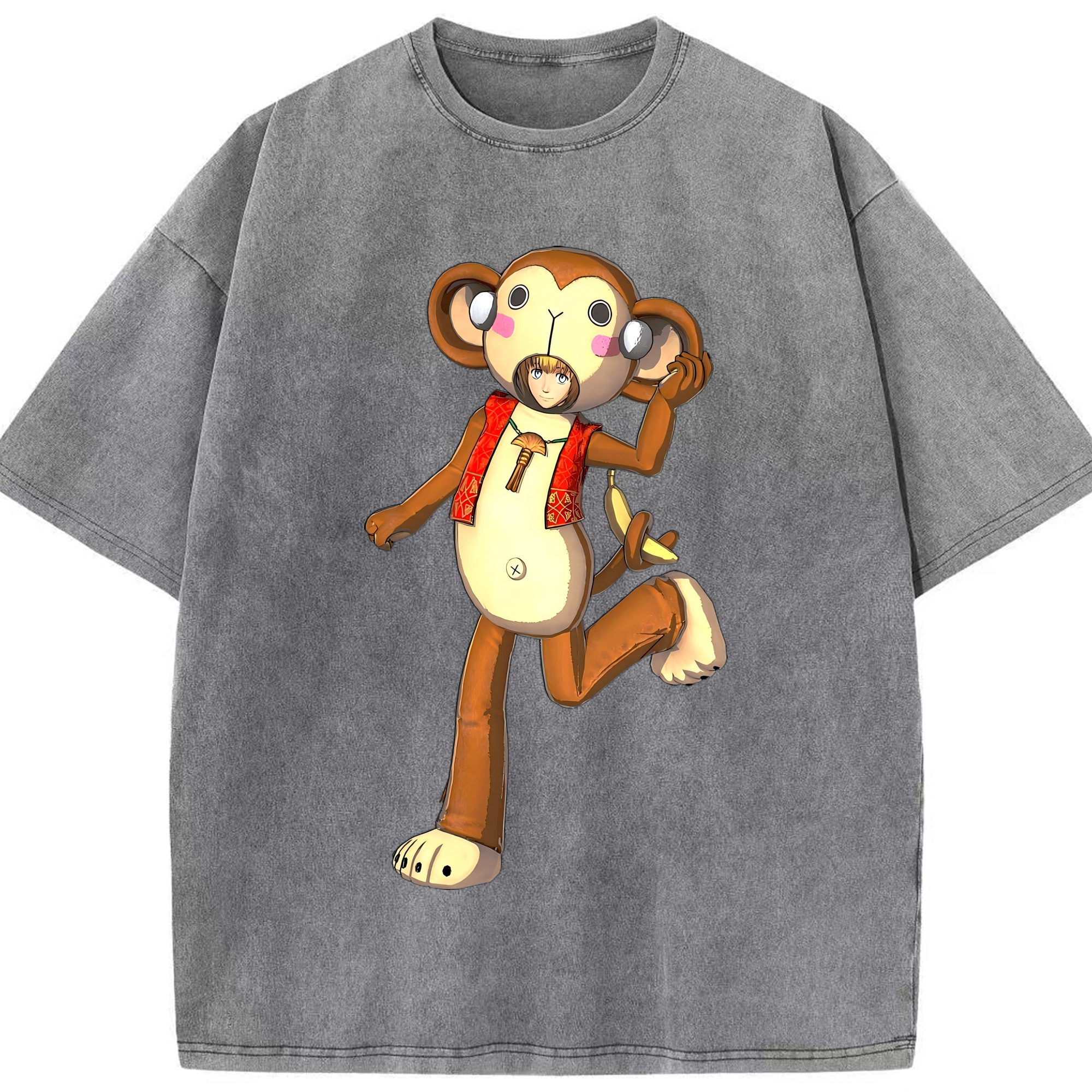 （画像用） 進撃の巨人 アルミン·アルレルト Attack on Titan Armin Arlert 綿100% ヴィンテージ風 半袖Tシャツ（フロントプリント）