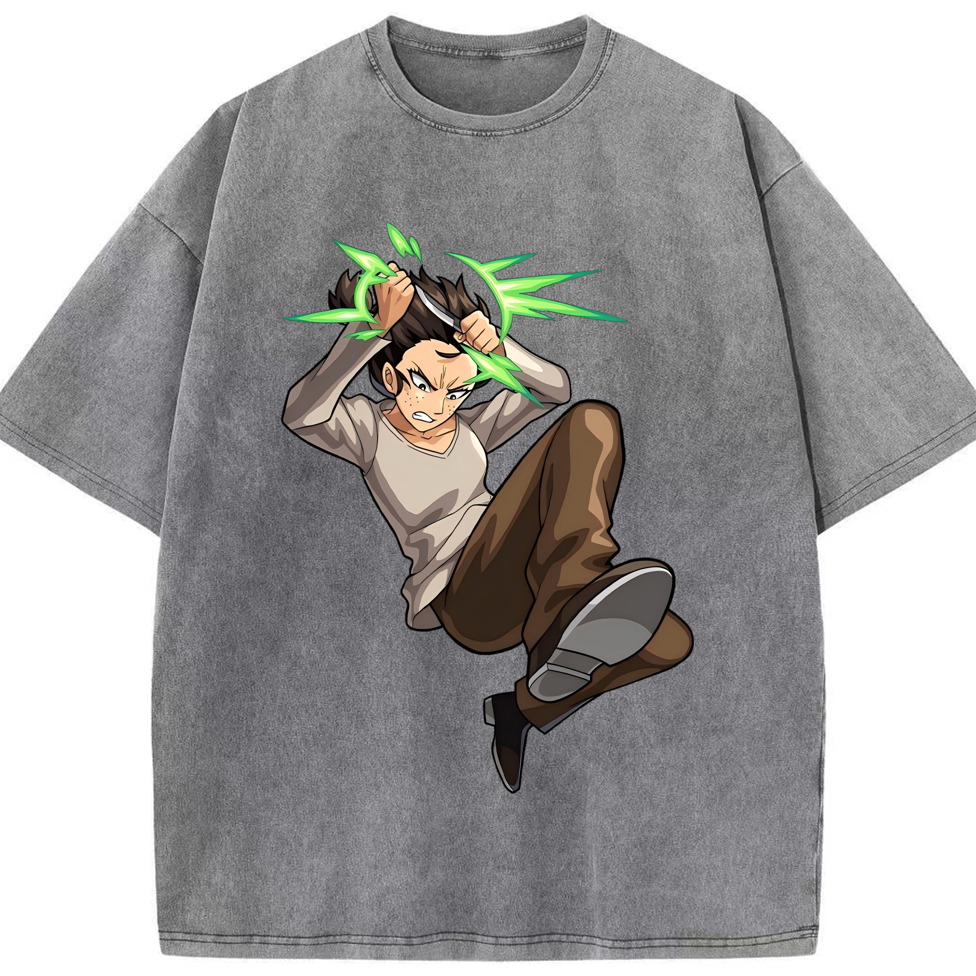 （画像用） 進撃の巨人 Attack on Titan 綿100% ヴィンテージ風 半袖Tシャツ（フロントプリント）