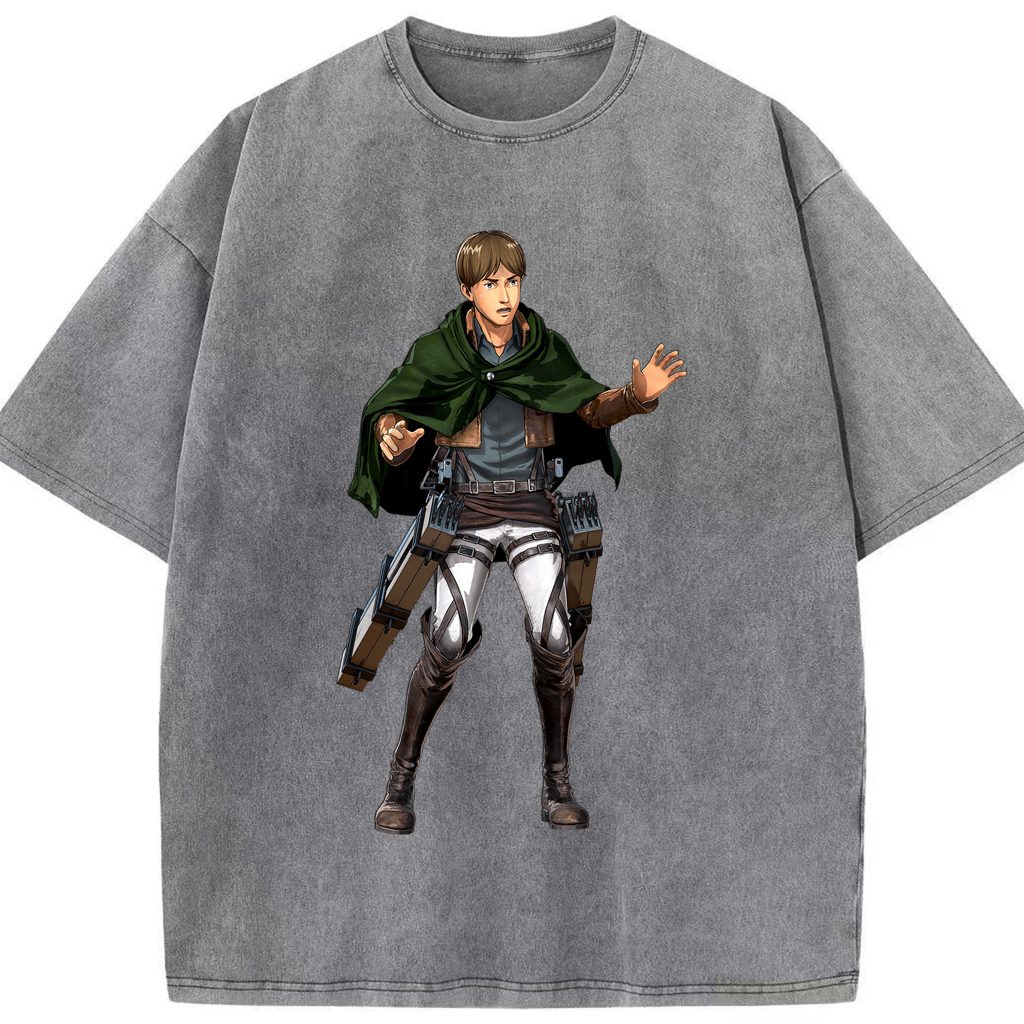 （画像用） 進撃の巨人 Attack on Titan 綿100% ヴィンテージ風 半袖Tシャツ（フロントプリント）
