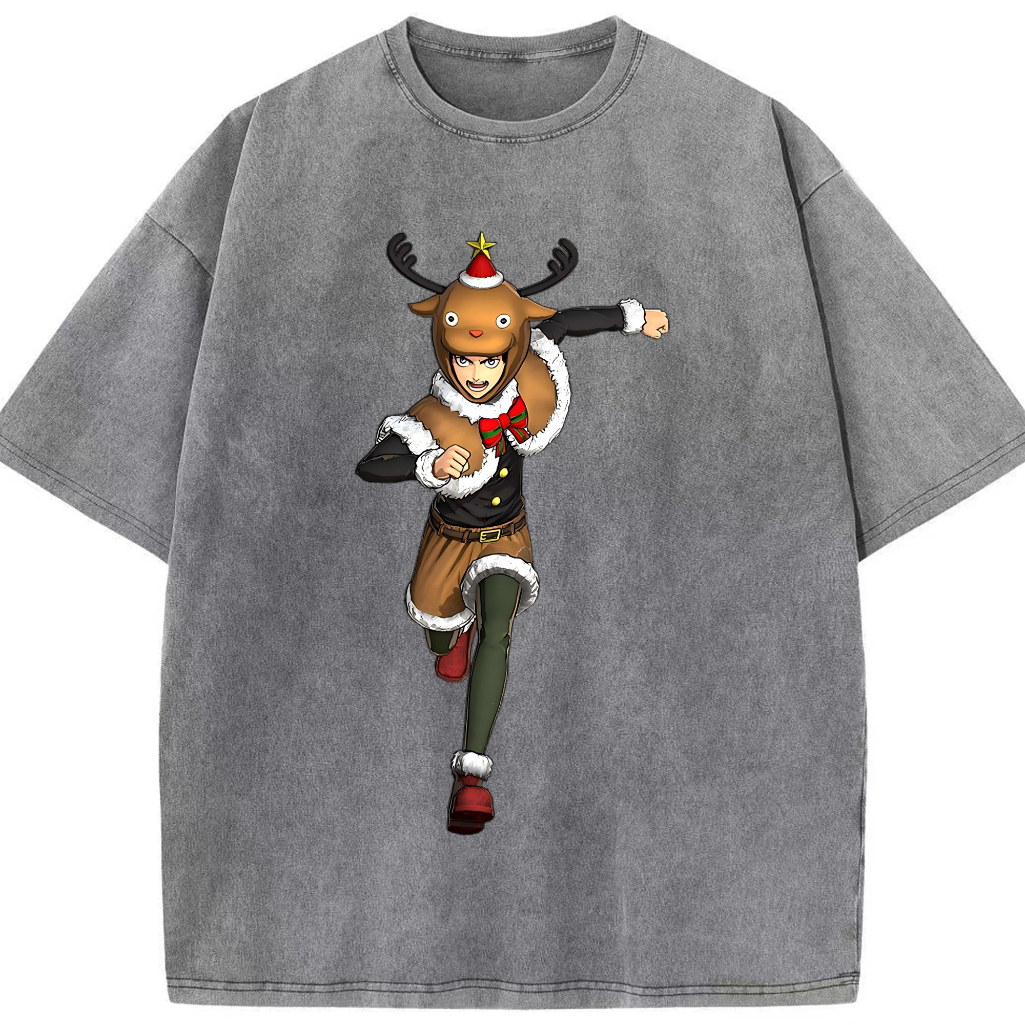 （画像用） 進撃の巨人 エレン･イェーガー Attack on Titan Eren Jäger 綿100% ヴィンテージ風 半袖Tシャツ（フロントプリント）