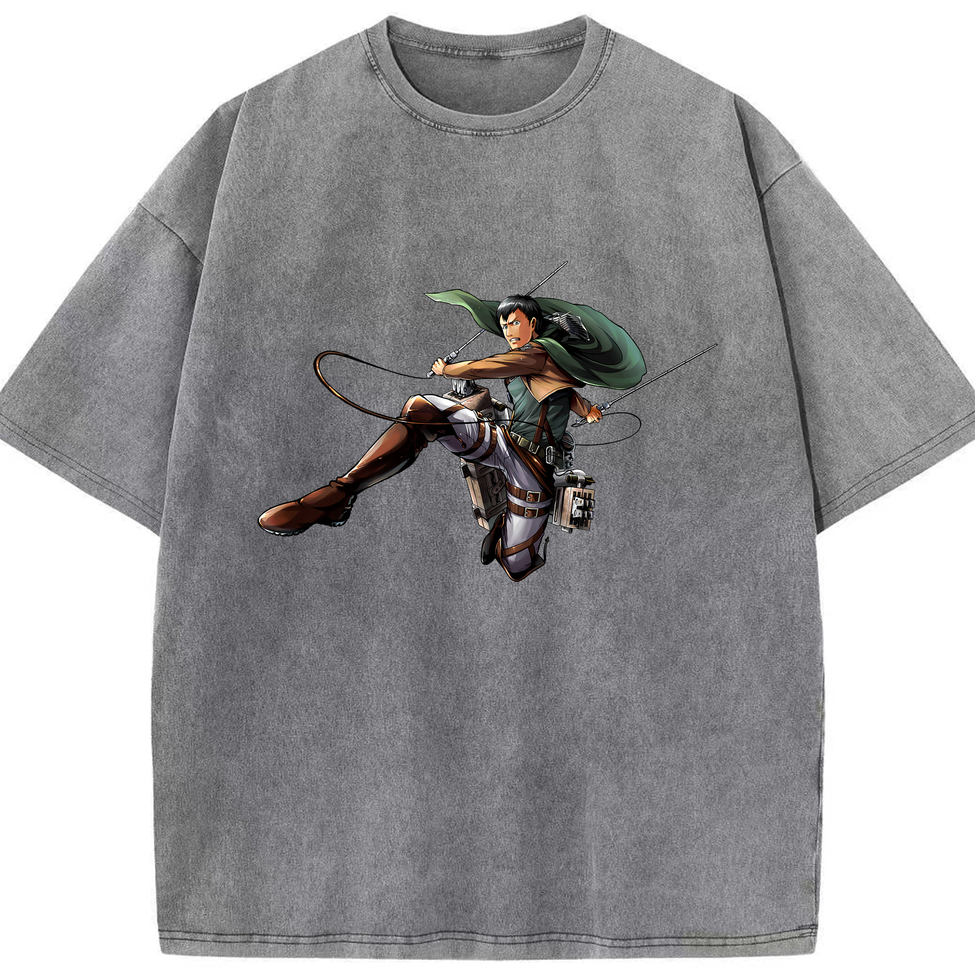（画像用） 進撃の巨人 ベルトルト・フーバー Attack on Titan Bertholdt Hoover 綿100% ヴィンテージ風 半袖Tシャツ（フロントプリント）