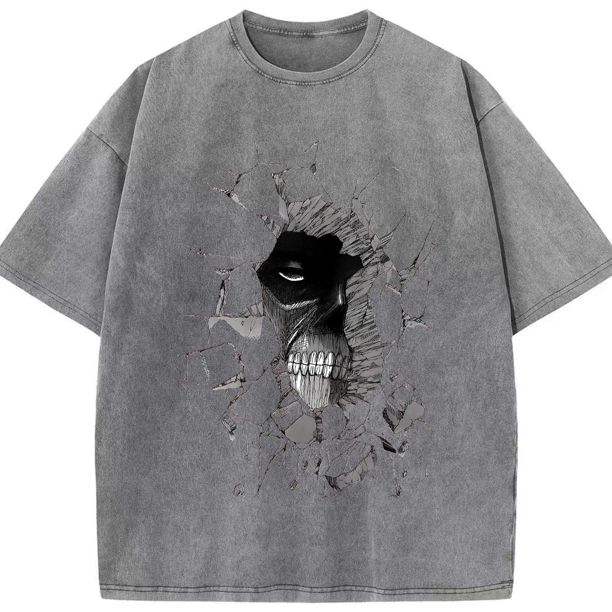 （画像用） 進撃の巨人 Attack on Titan 綿100% ヴィンテージ風 半袖Tシャツ（フロントプリント）