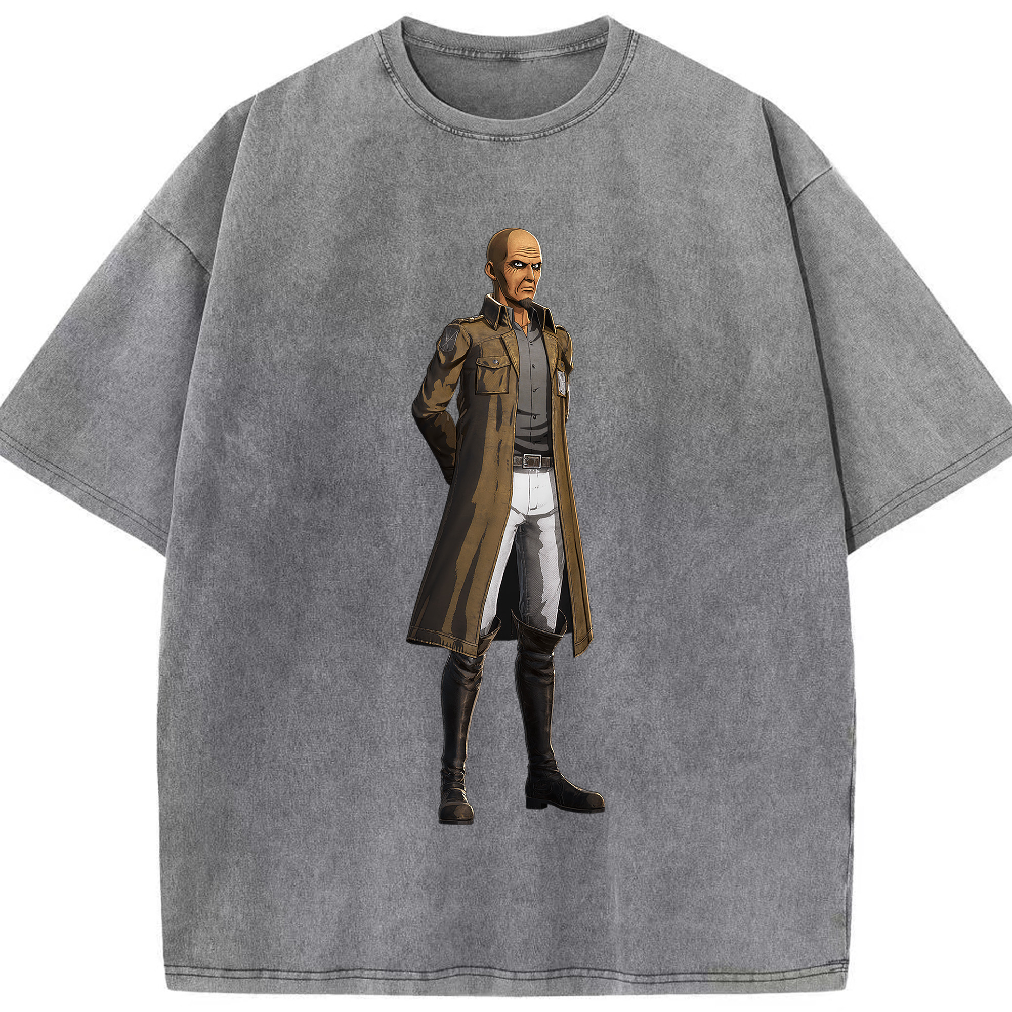 （画像用） 進撃の巨人 Attack on Titan 綿100% ヴィンテージ風 半袖Tシャツ（フロントプリント）