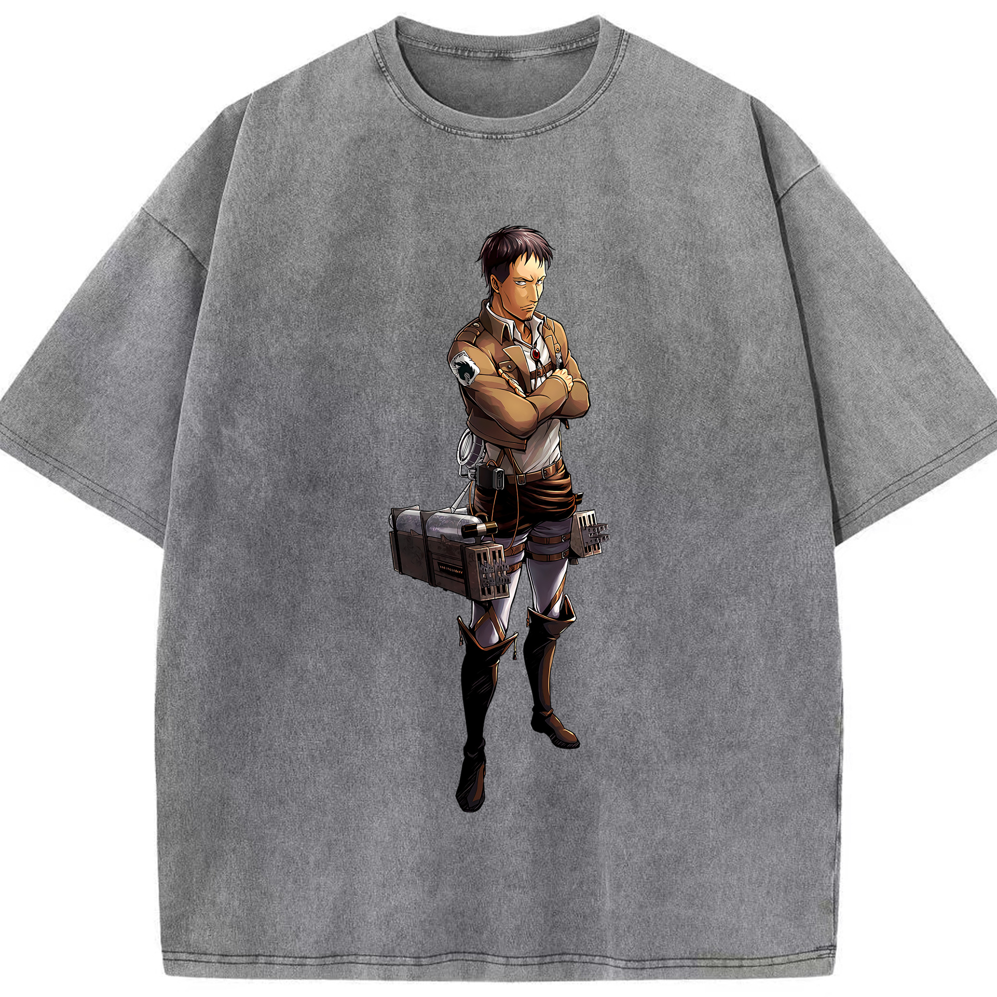 （画像用） 進撃の巨人 Attack on Titan 綿100% ヴィンテージ風 半袖Tシャツ（フロントプリント）